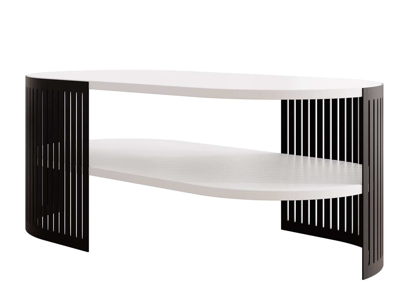 Mesa de centro Evanola 106 (Preto + Branco)