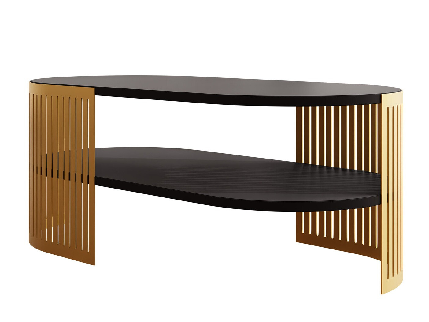 Mesa de centro Evanola 107 (Dourado + Preto)