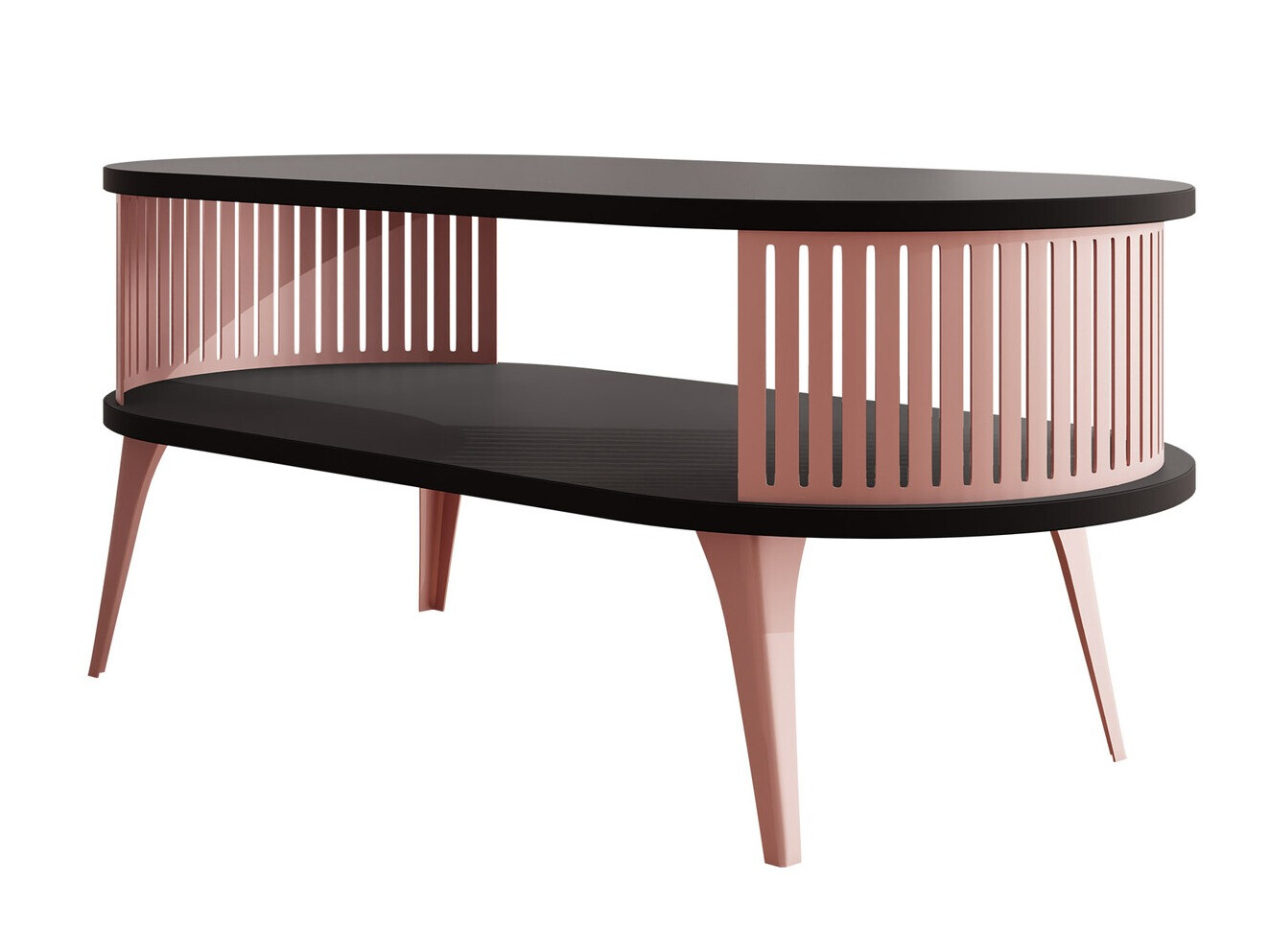 Mesa de centro Sordore 107 (Rosa + Preto)