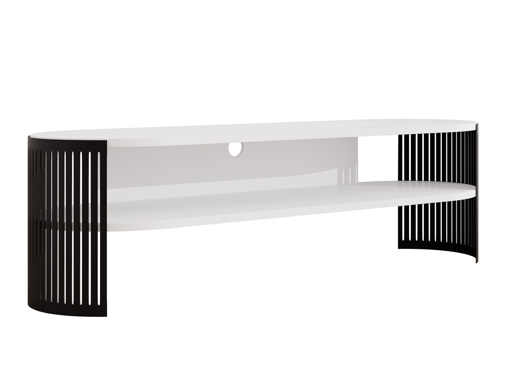 Móvel de TV Civer (Preto + Branco)