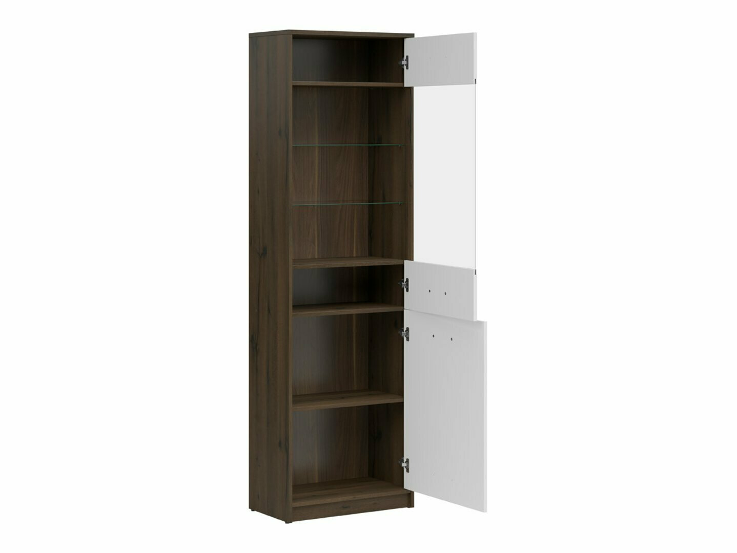 Estante Novsore 136 (Carvalho escuro + Branco)