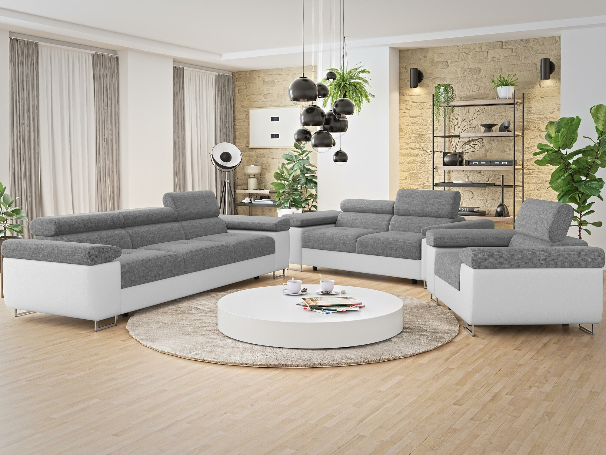 Sofá-cama Comfivo Eliferu 108 (Soft 017 + Lux 05)