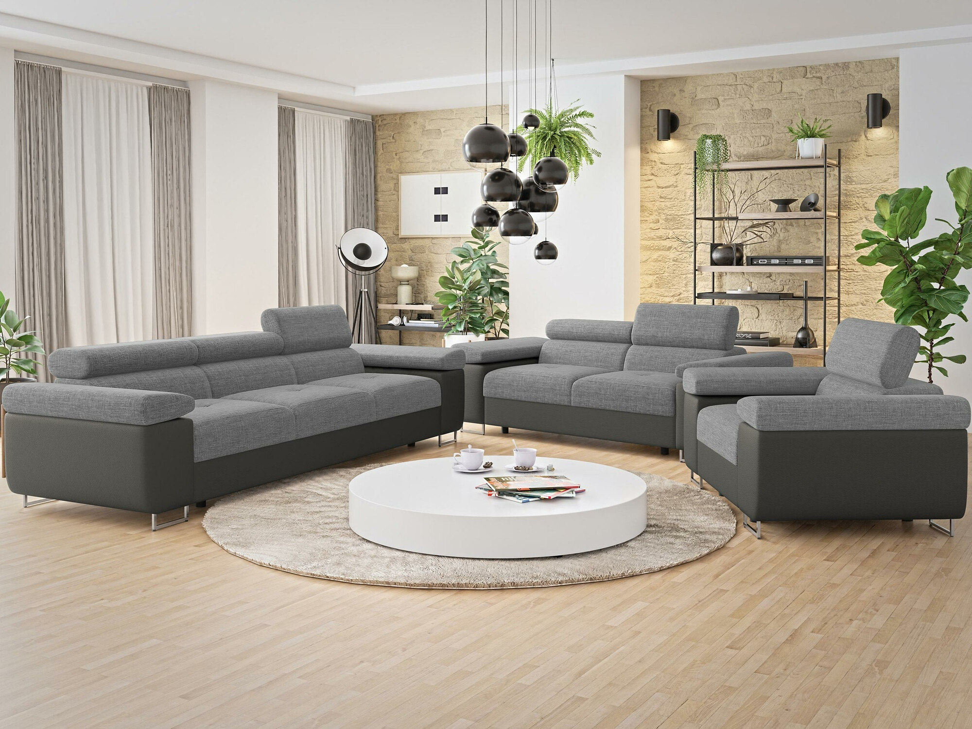 Sofá-cama Comfivo Eliferu 108 (Soft 029 + Lux 05)