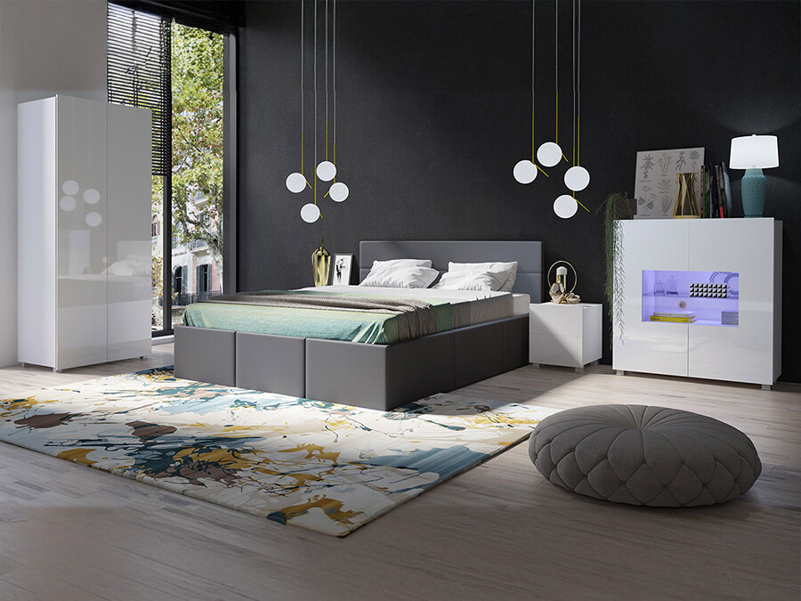 Conjunto para quarto Tivdalu 130 (Eco couro Soft 020)