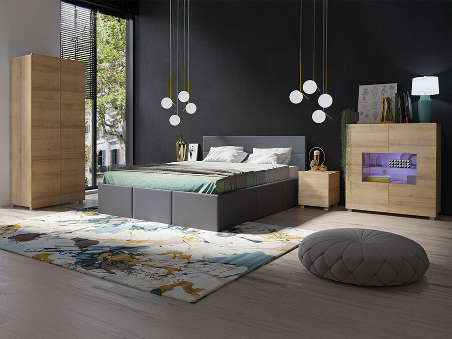 Conjunto para quarto Tivdalu 130 (Eco couro Soft 020)