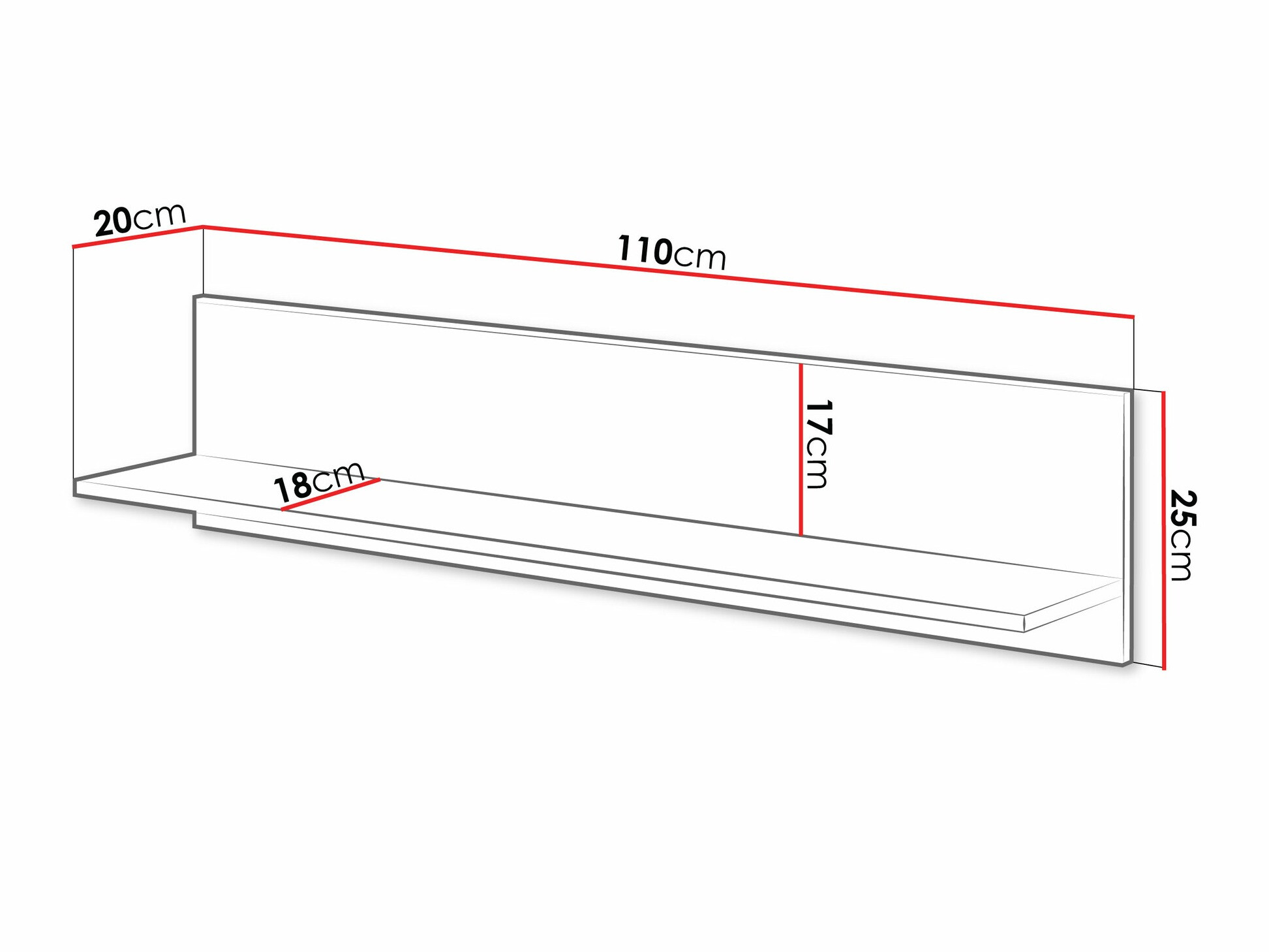 Estante de parede Fabula