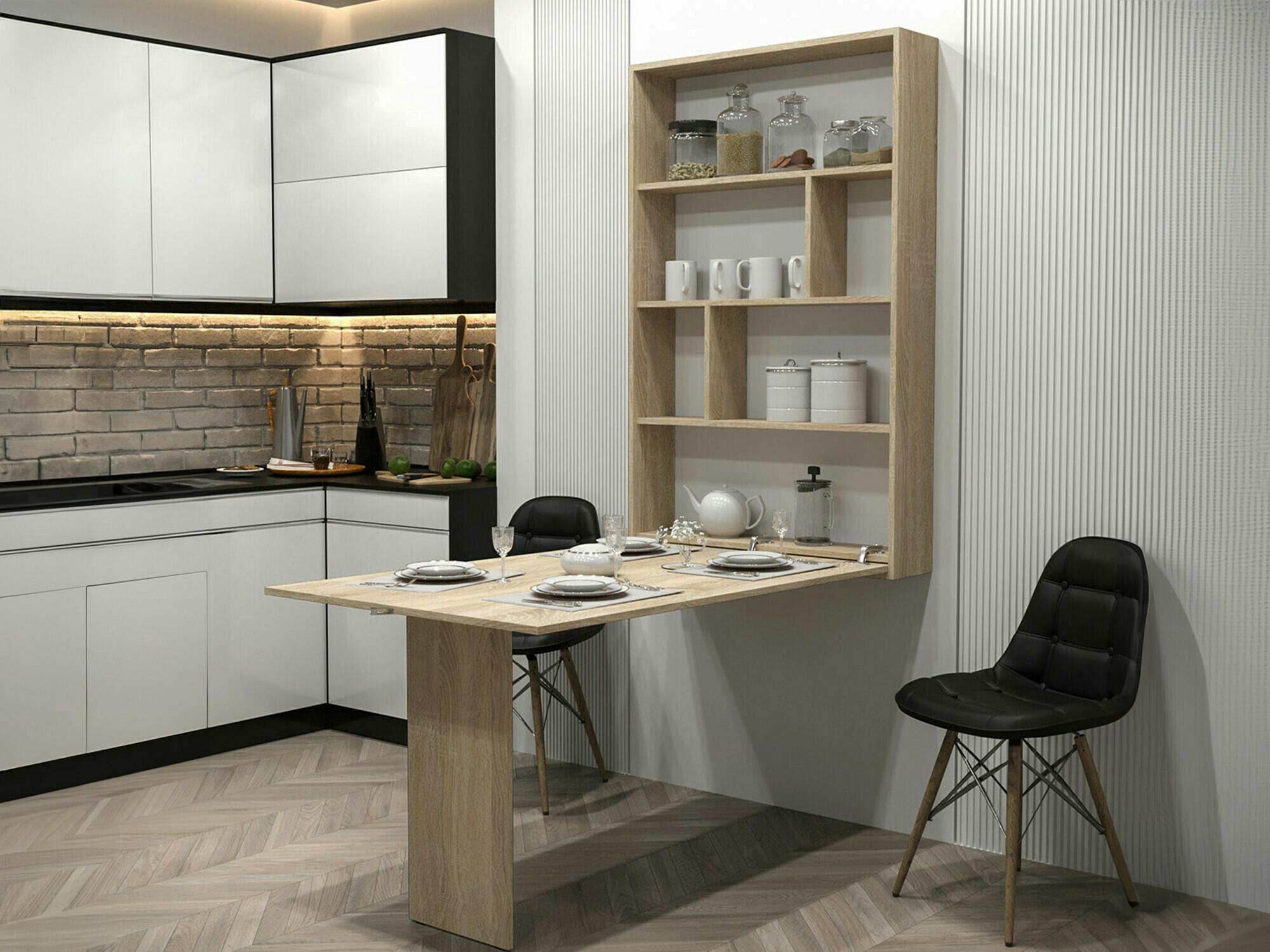 Mesa dobrável Pinis III (Carvalho sonoma)