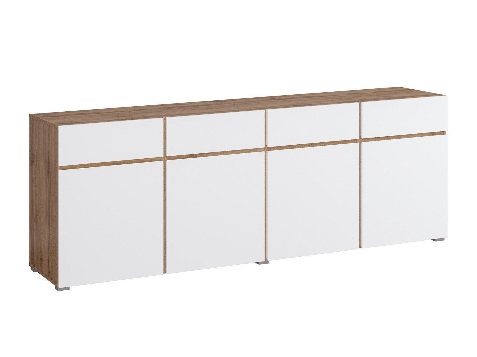 Cómoda Alfere 100 (Carvalho wotan + Branco)