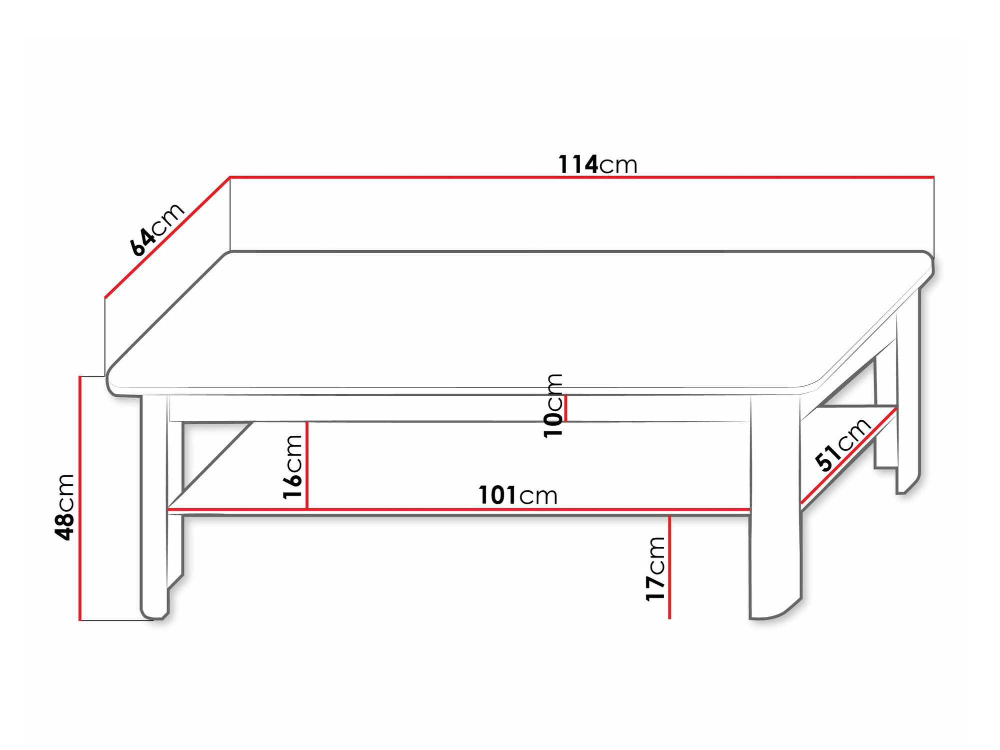 Mesa para revistas Melsali 106