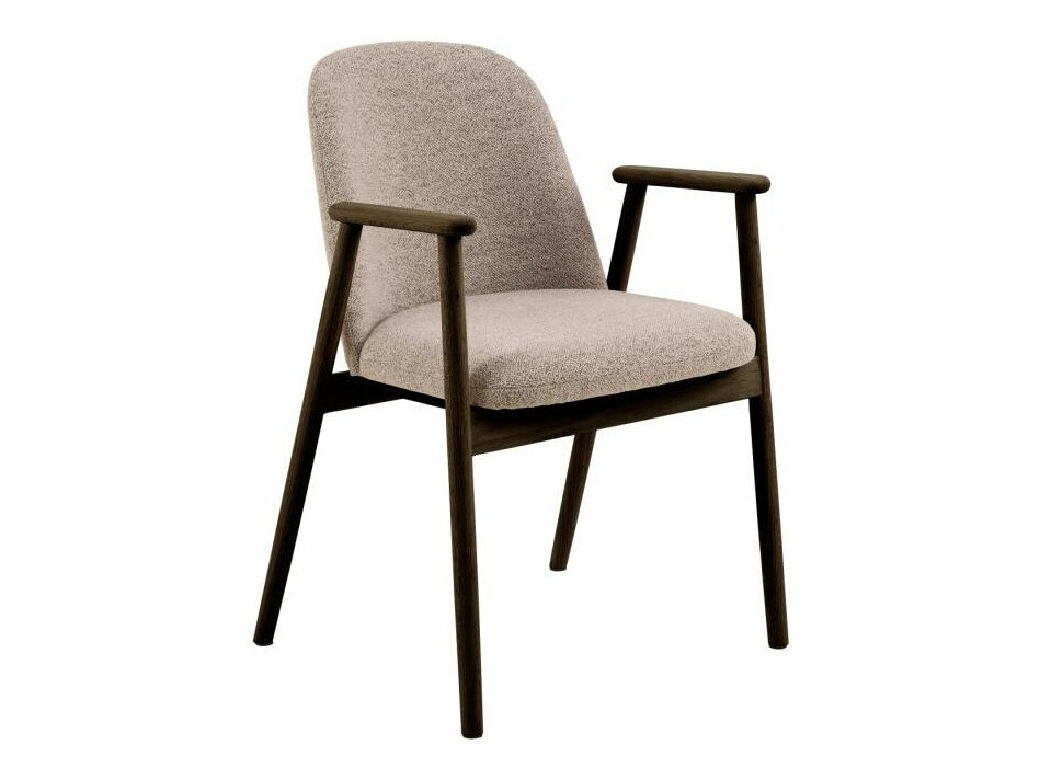 Cadeira Norsica 890 (Bege + Madeira escura)