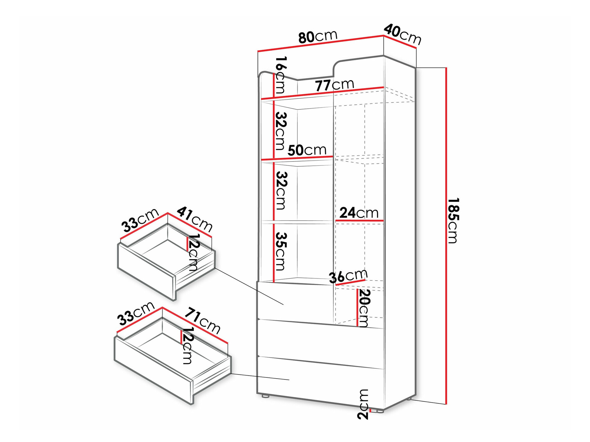 Estante Domcali 102 (Bege + Carvalho)