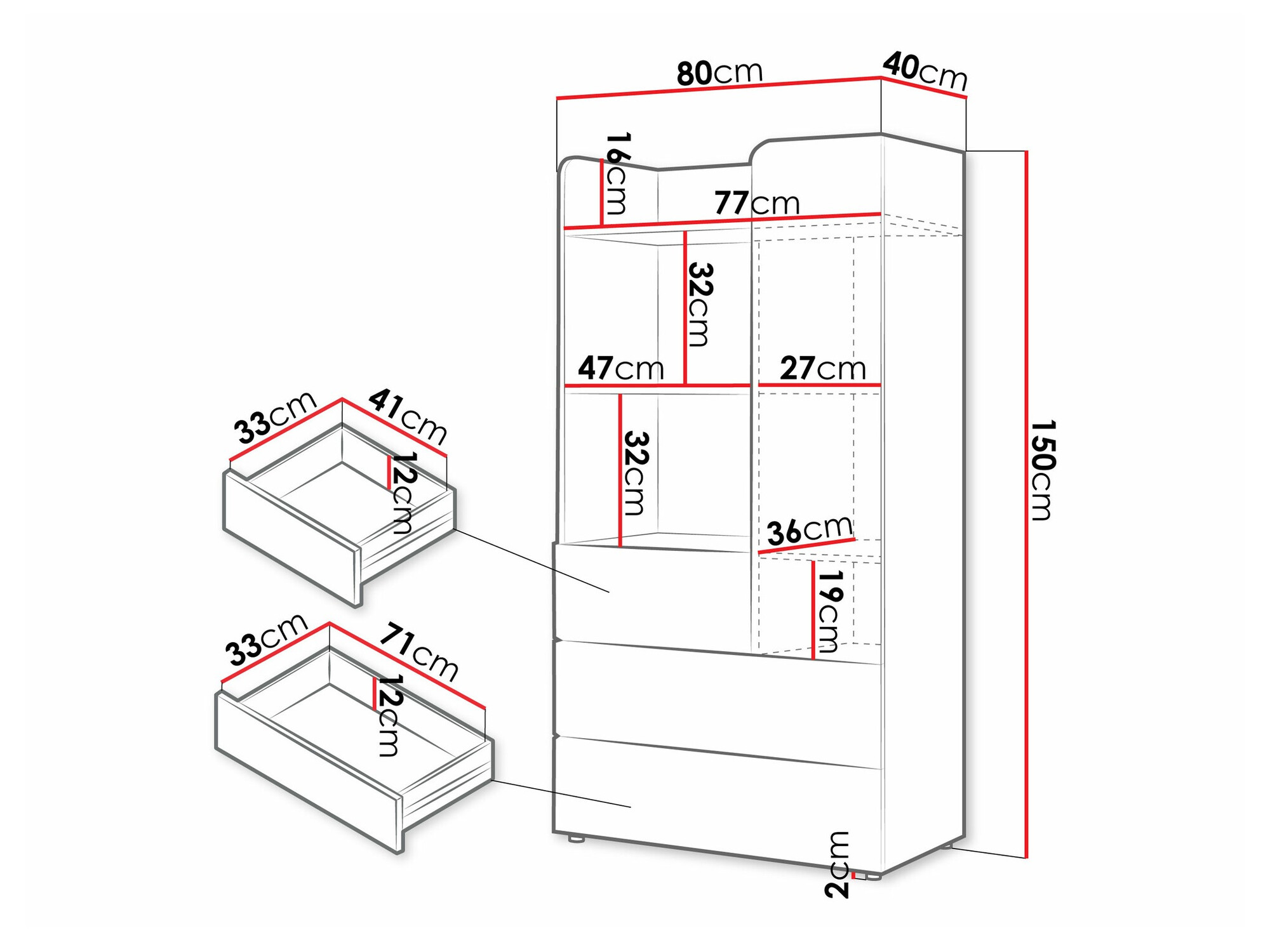 Estante Domcali 105 (Bege + Carvalho)