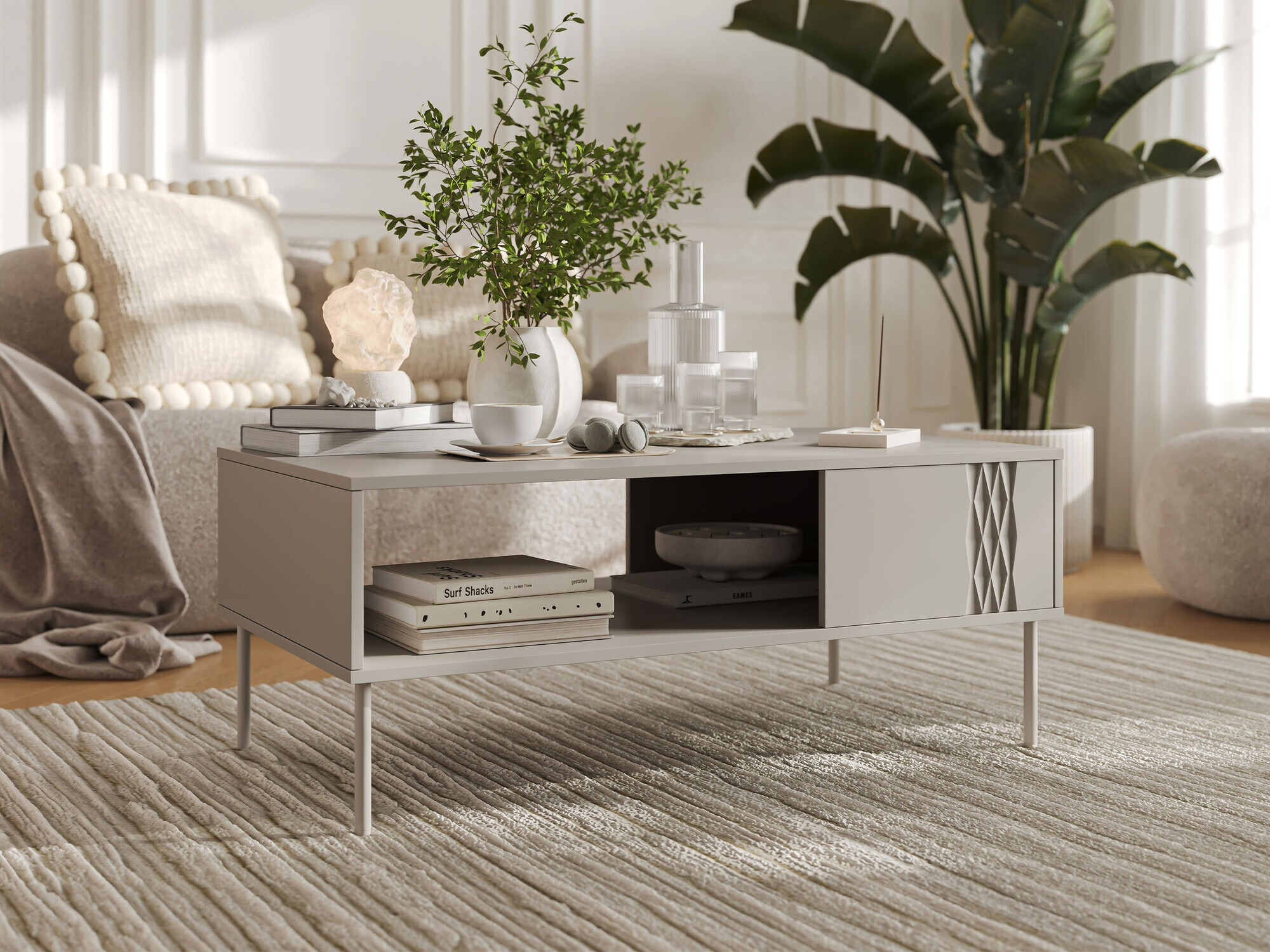 Mesa de centro Tolete 103 (Bege)