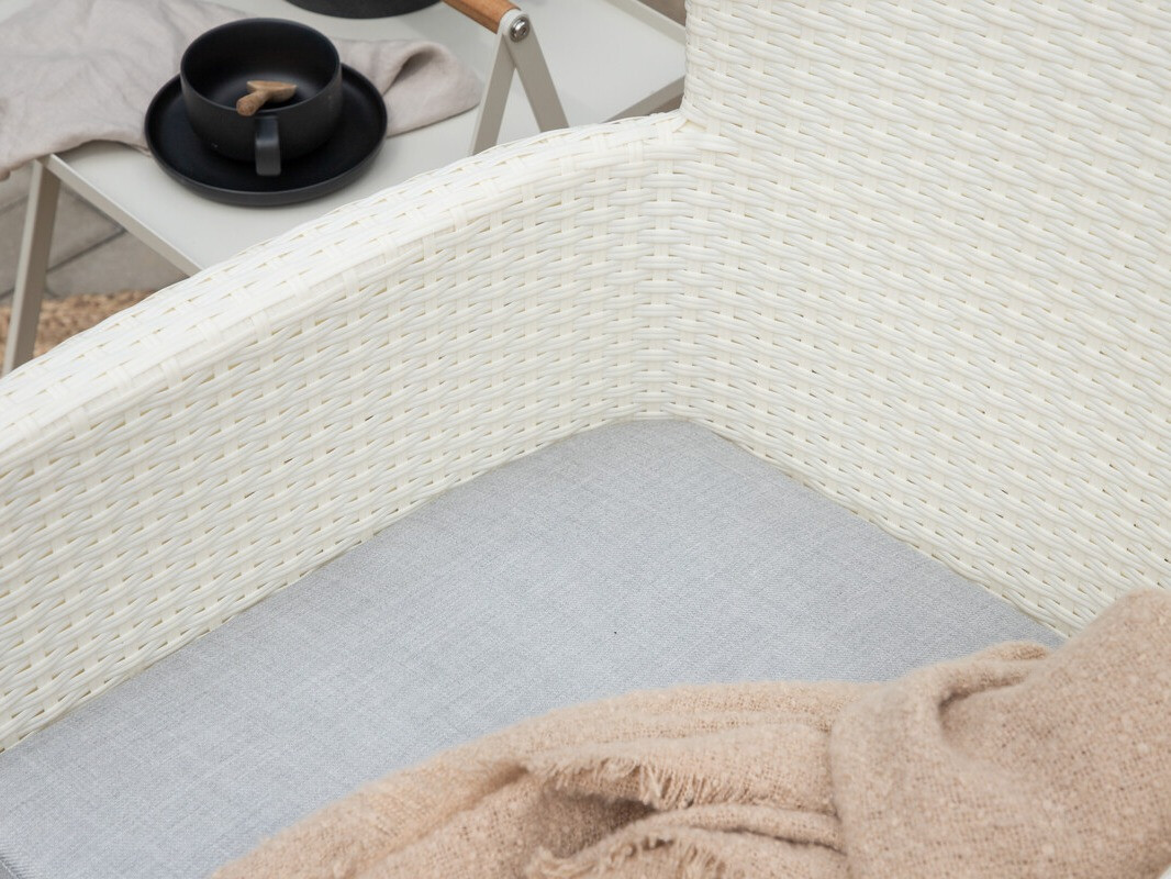 Cadeira para o exterior Dallas 4636 (Branco + Cinzento)