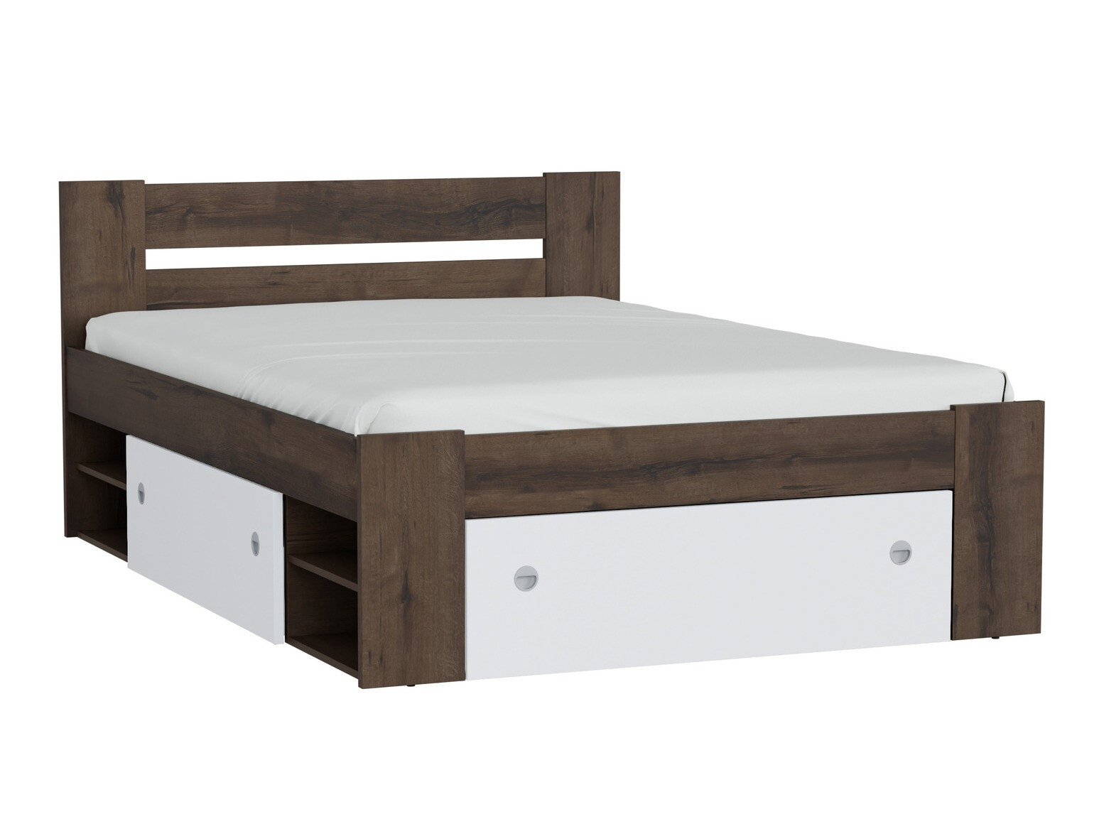 Cama Novsore 128 (Carvalho escuro)