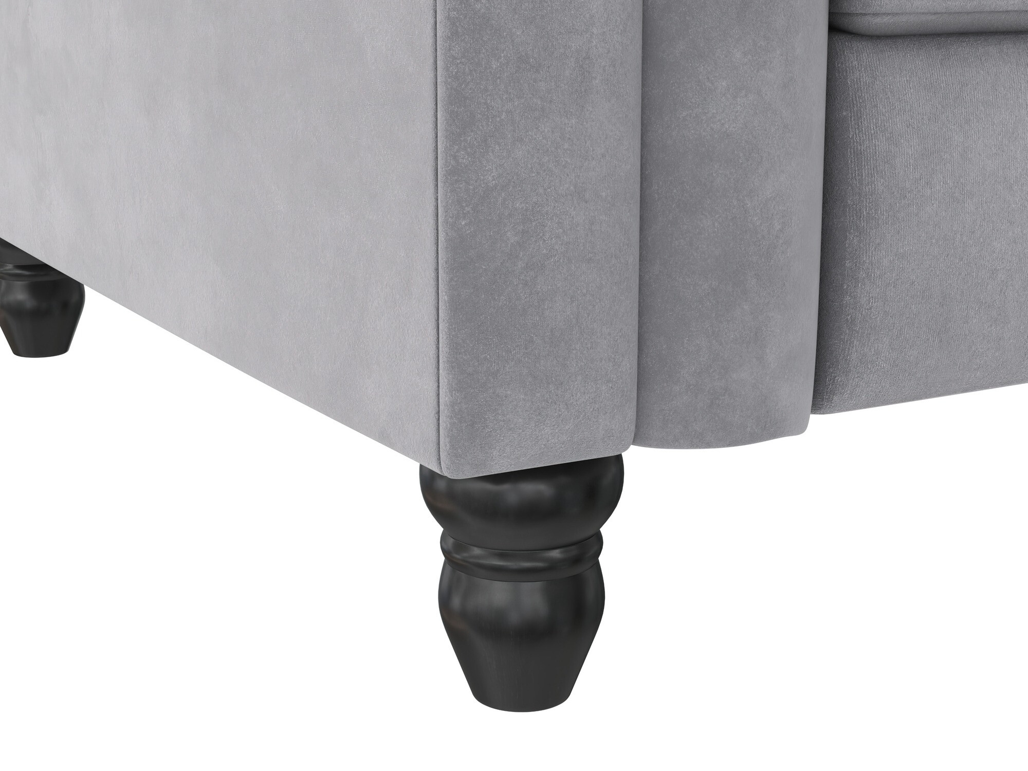 Chesterfield sofá de canto Tulsa 622 (Cinzento claro)