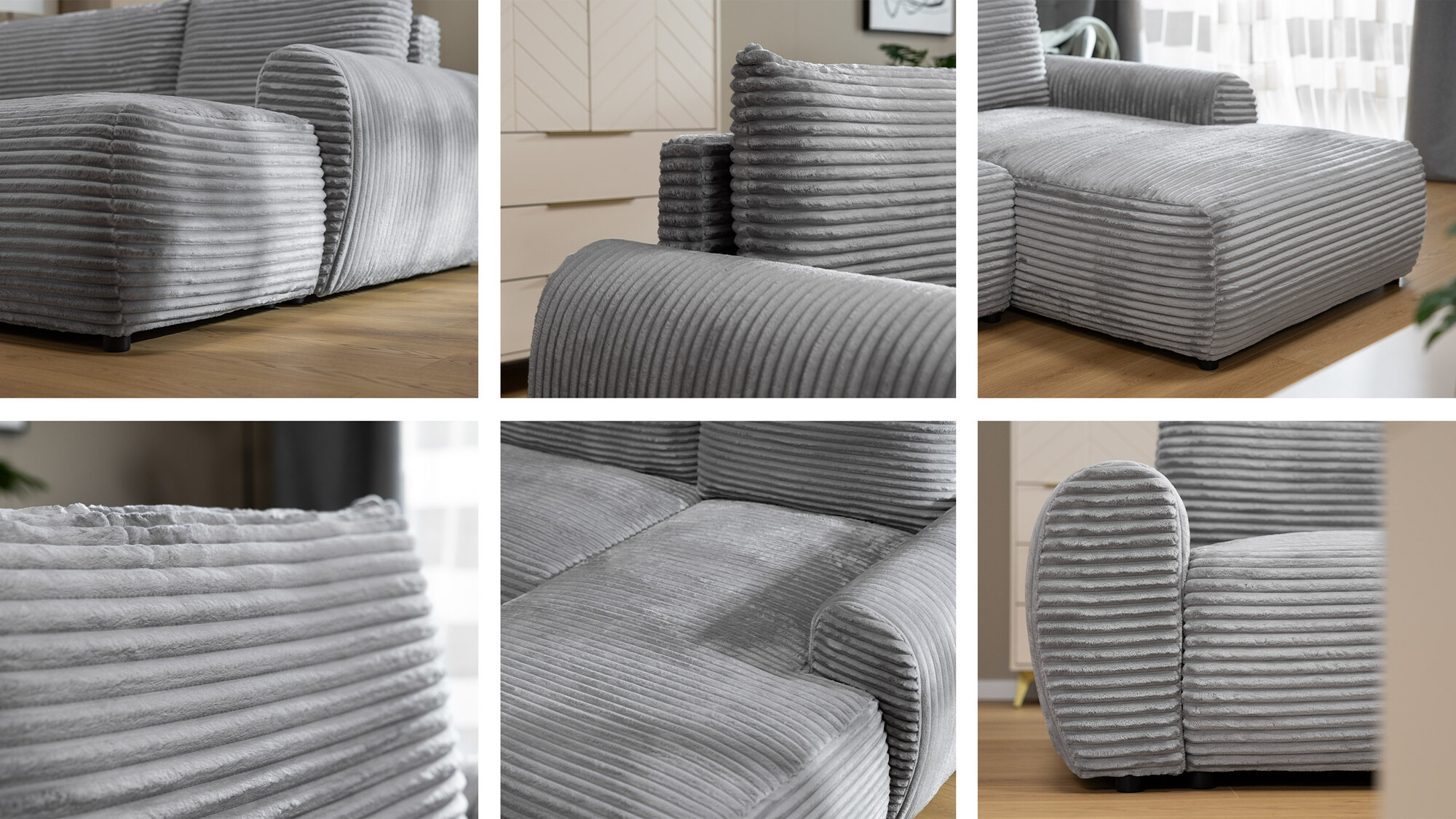 Sofá de canto TrendyNest Strigina (Tilia 86)