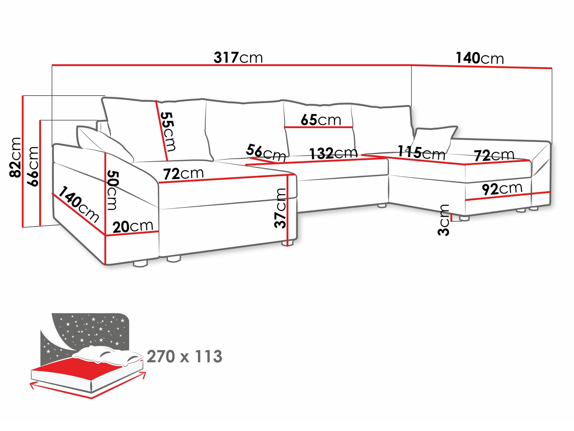 Sofá de canto Memphis 105 (Alova 36 + Alova 04)