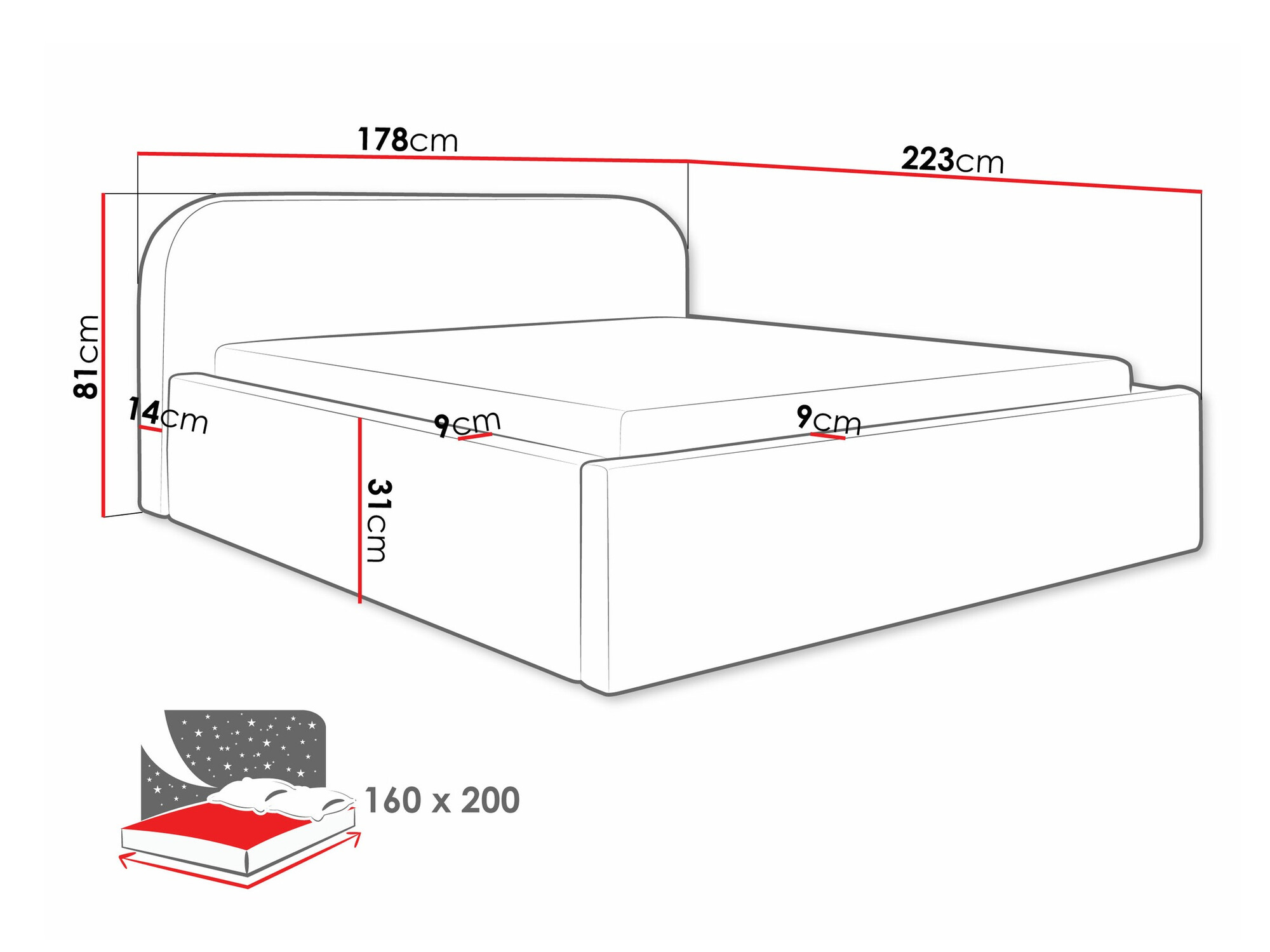 Cama Comfivo Inventio (Abriamo 3)