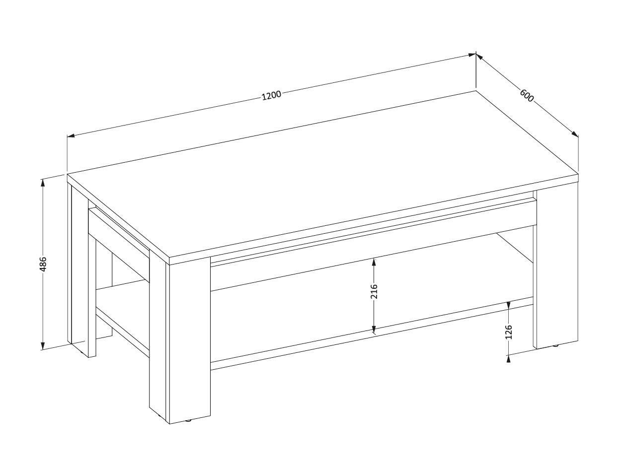 Mesa de centro Melmava 105
