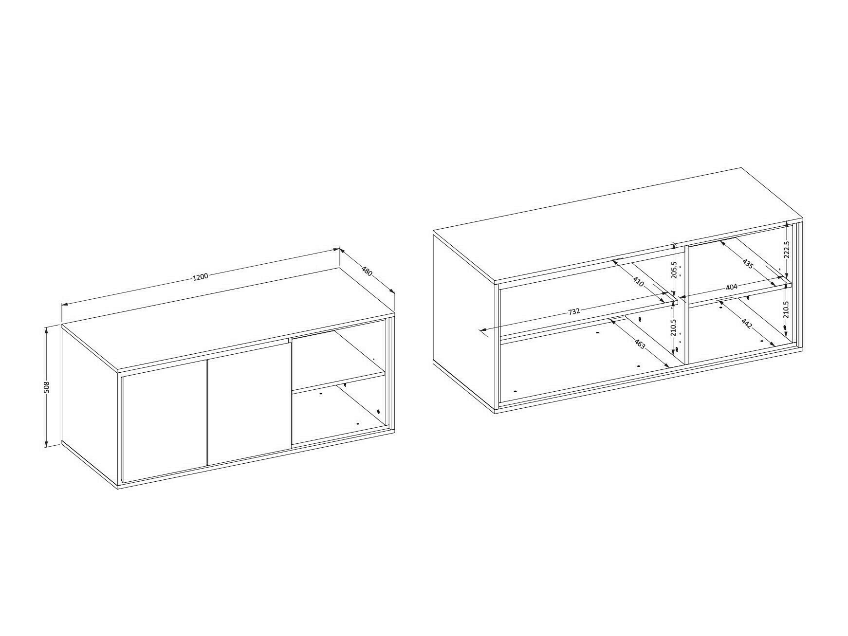 Armário montado na parede para casa de banho Tecavu 104 (Congo)