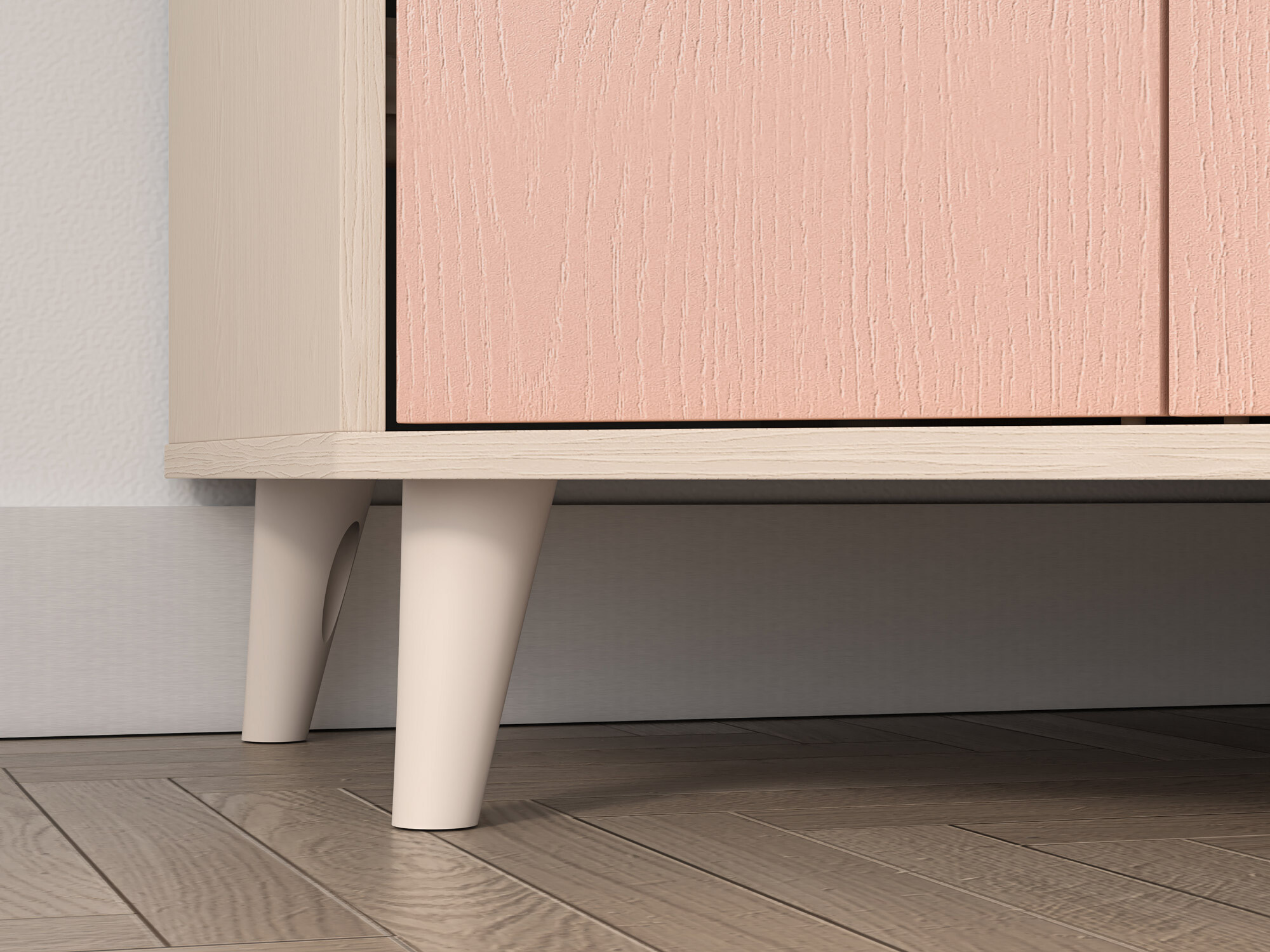 Roupeiro de canto Tortoli 100 (Rosa)