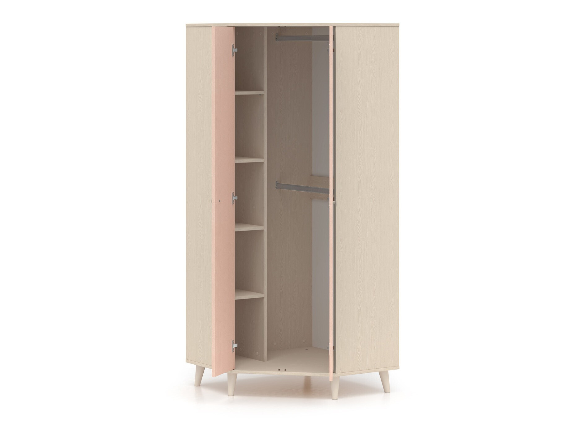 Roupeiro de canto Tortoli 100 (Rosa)