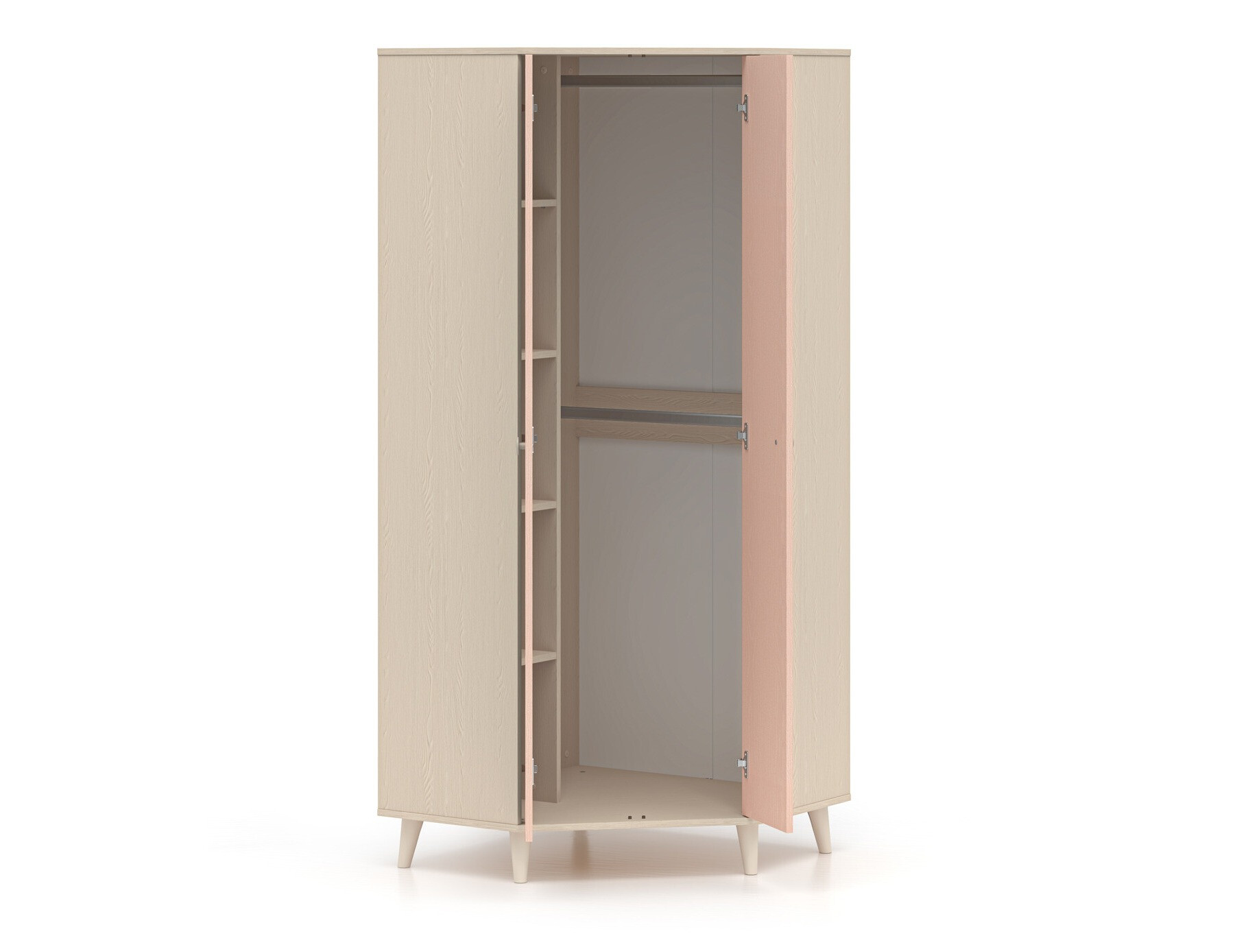 Roupeiro de canto Tortoli 100 (Rosa)