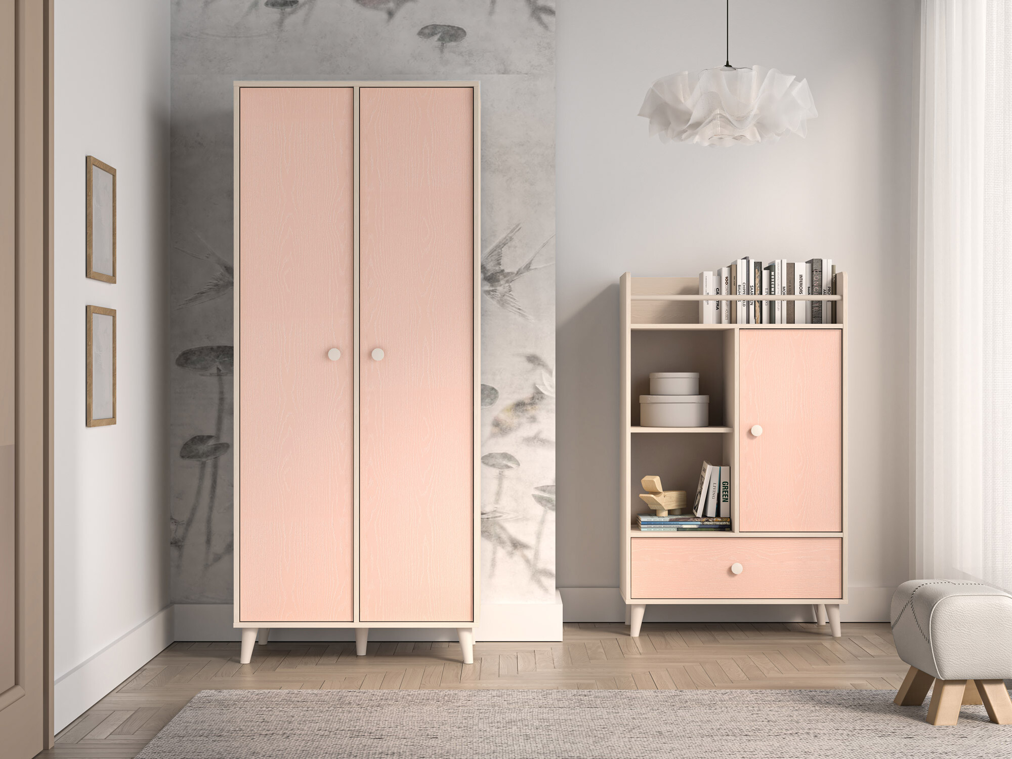 Roupeiro Tortoli 101 (Rosa)