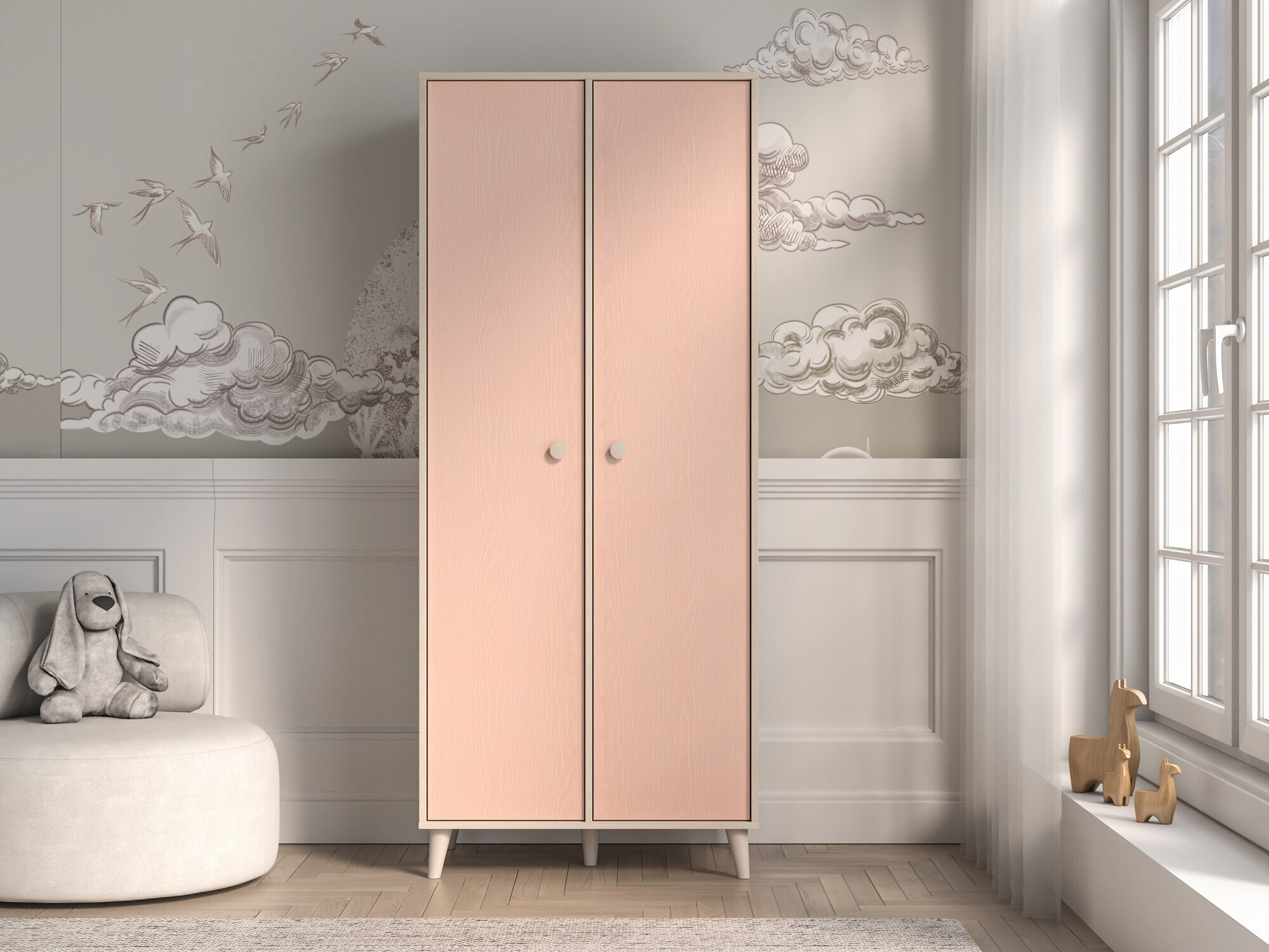 Roupeiro Tortoli 101 (Rosa)