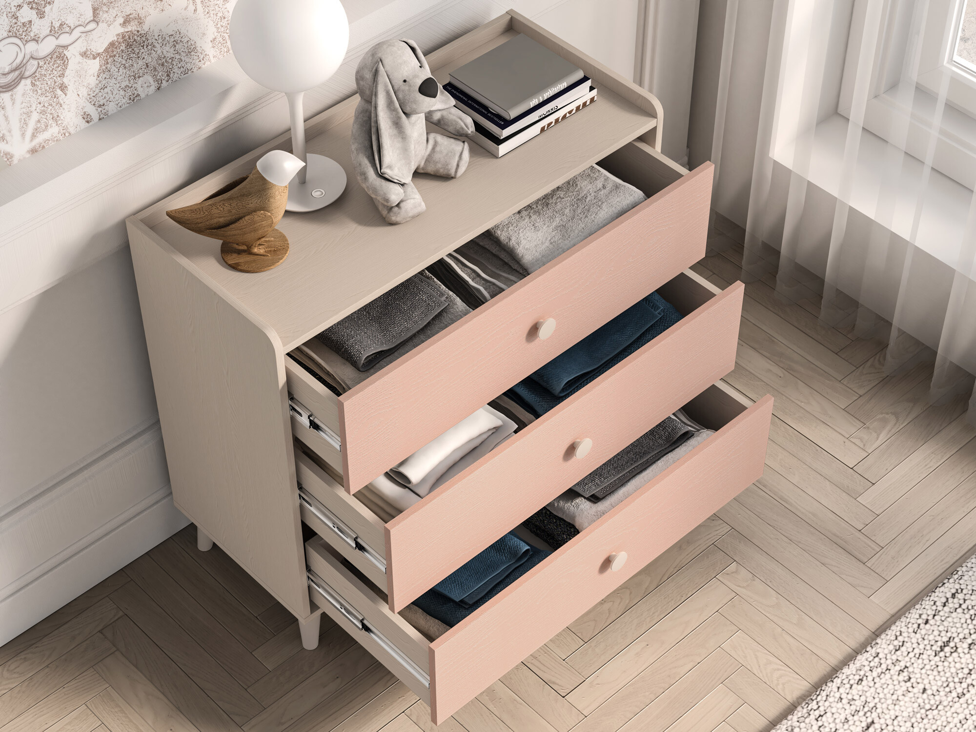 Cómoda Tortoli 105 (Rosa)