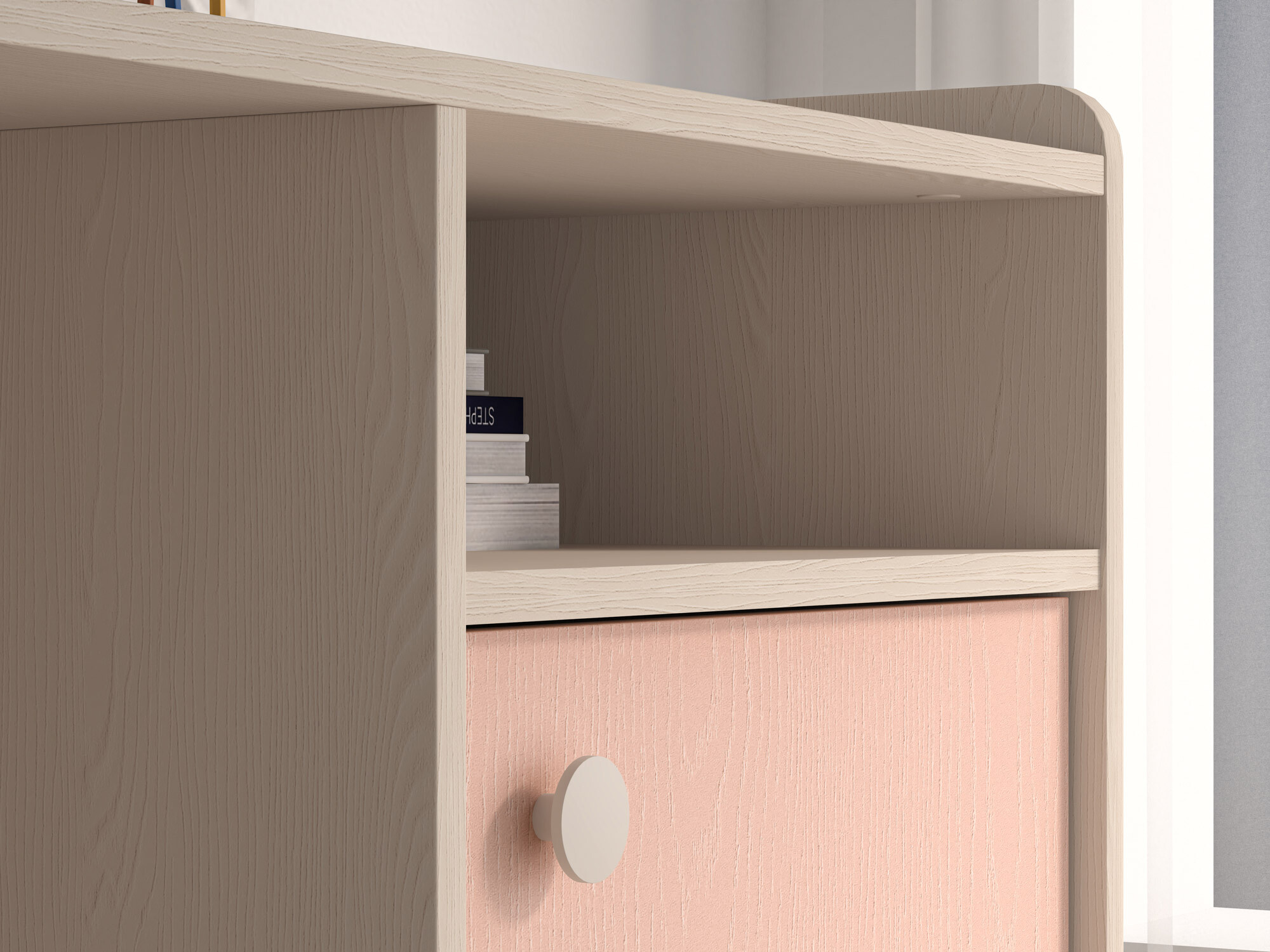 Mesa de escritório Tortoli 106 (Rosa)
