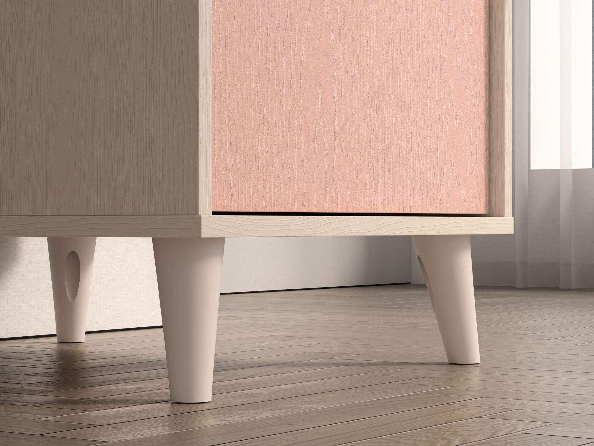 Mesa de escritório Tortoli 106 (Rosa)
