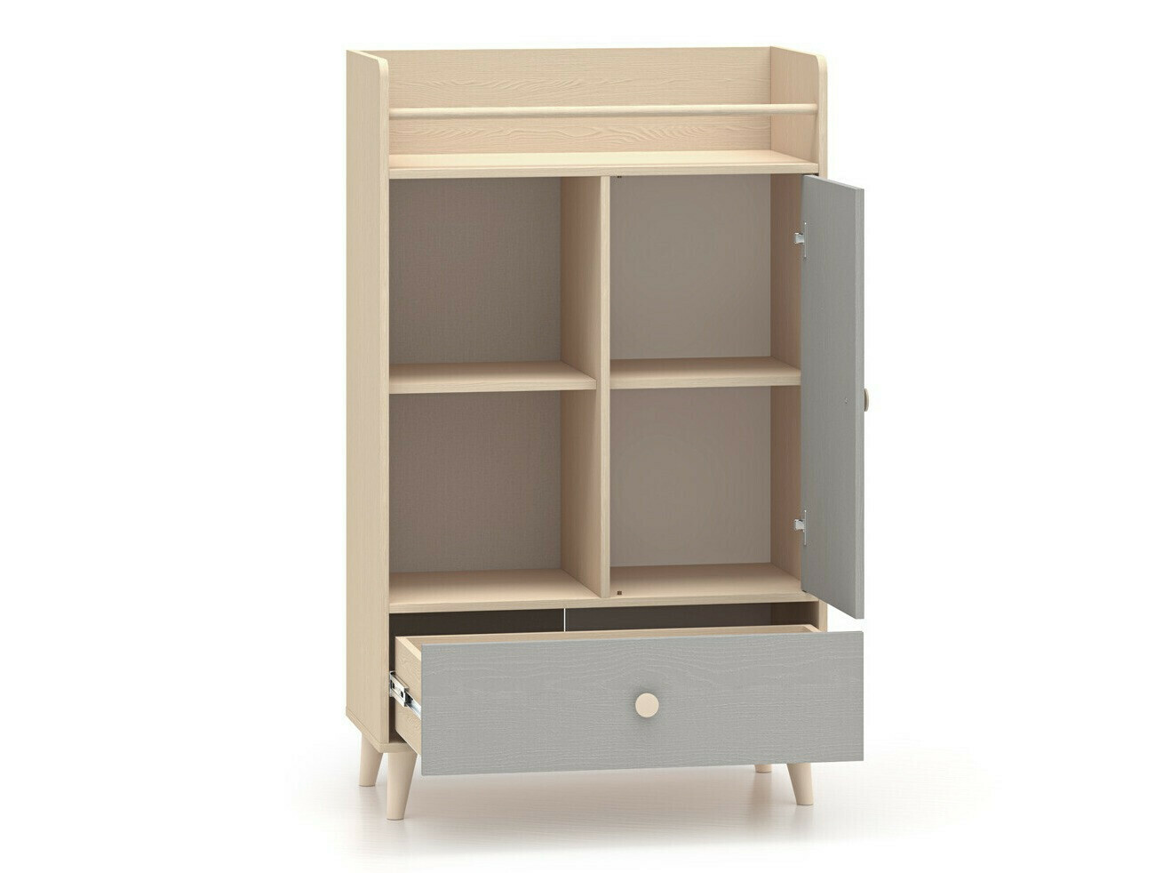 Conjunto para quarto infantil Tortoli 115 (Cinzento)