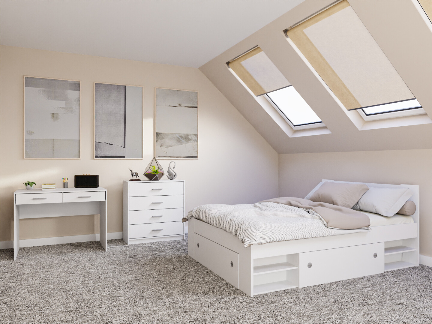 Conjunto para quarto Novsore 155 (Branco)