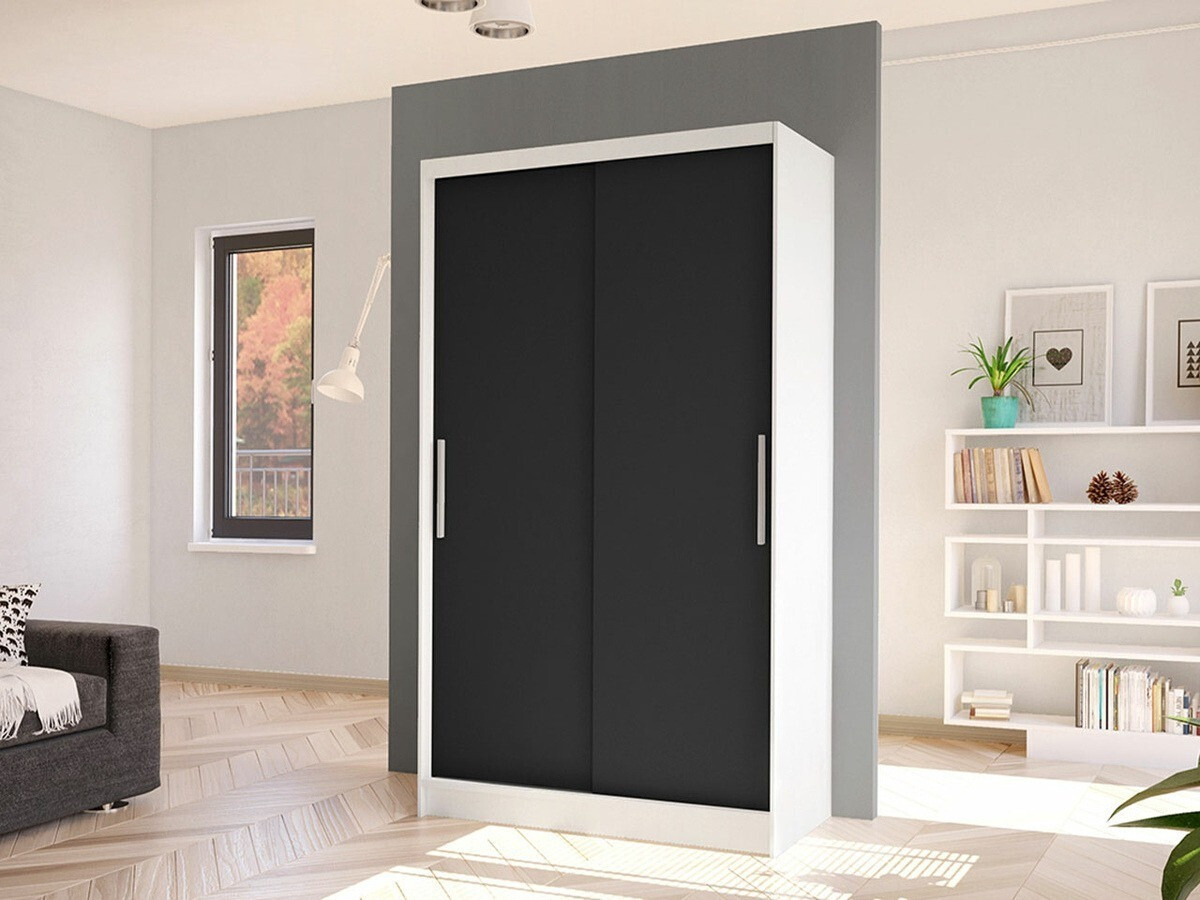 Roupeiro Closico Structor I (Branco + Preto)