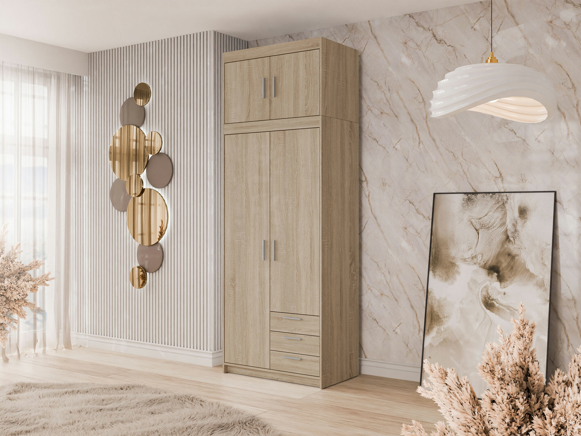 Roupeiro Novduni 113 (Carvalho sonoma)