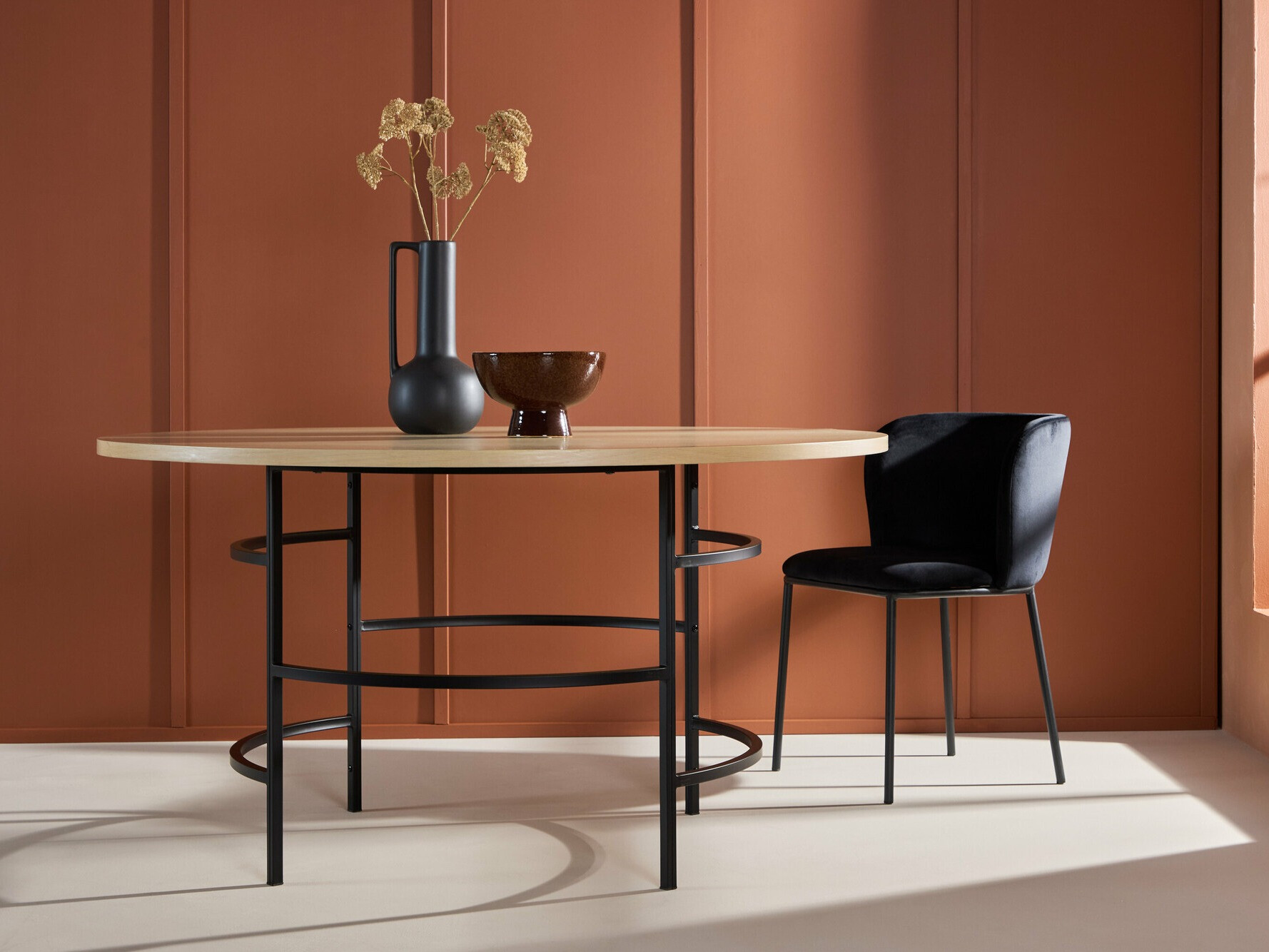 Mesa Dallas 4695 (Preto + Castanho claro)