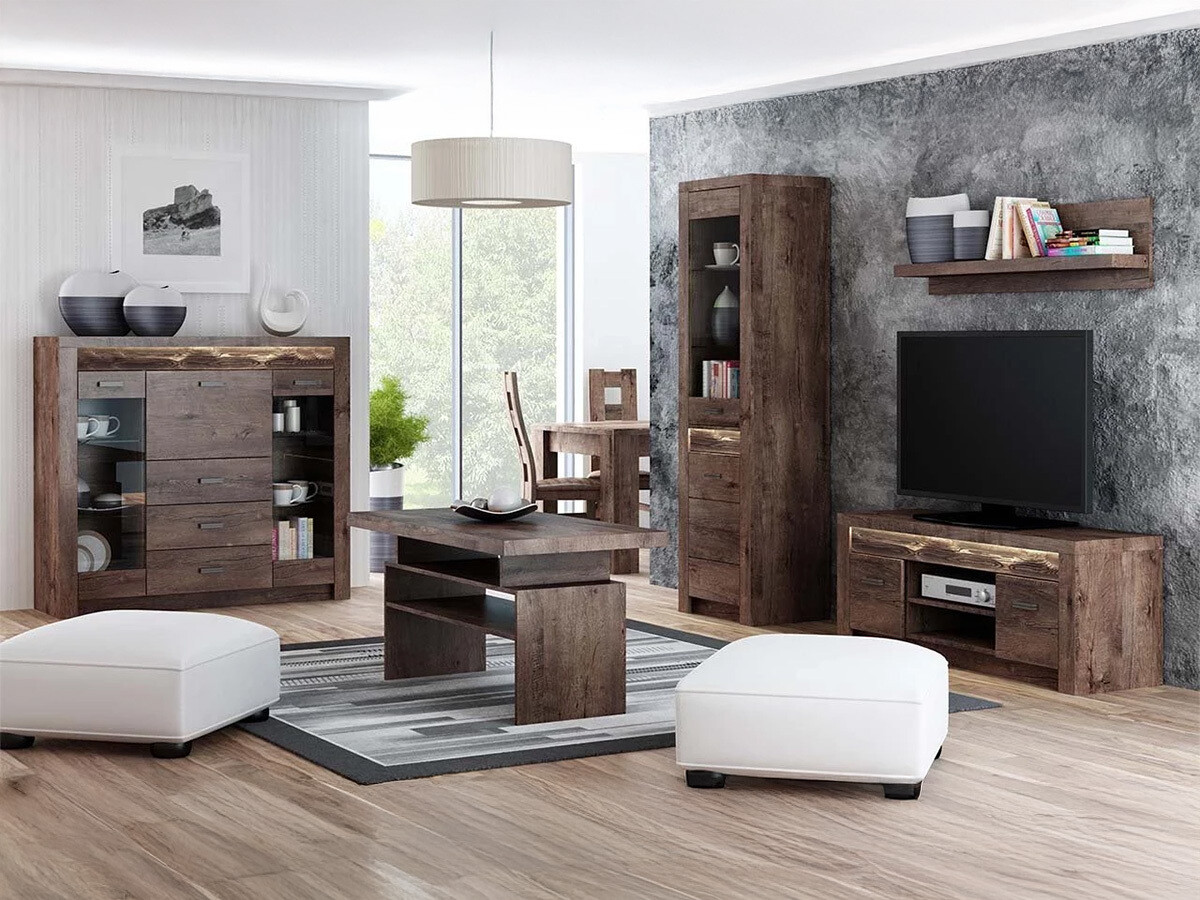 Estante de parede Serfeno 108 (Freixo escuro)