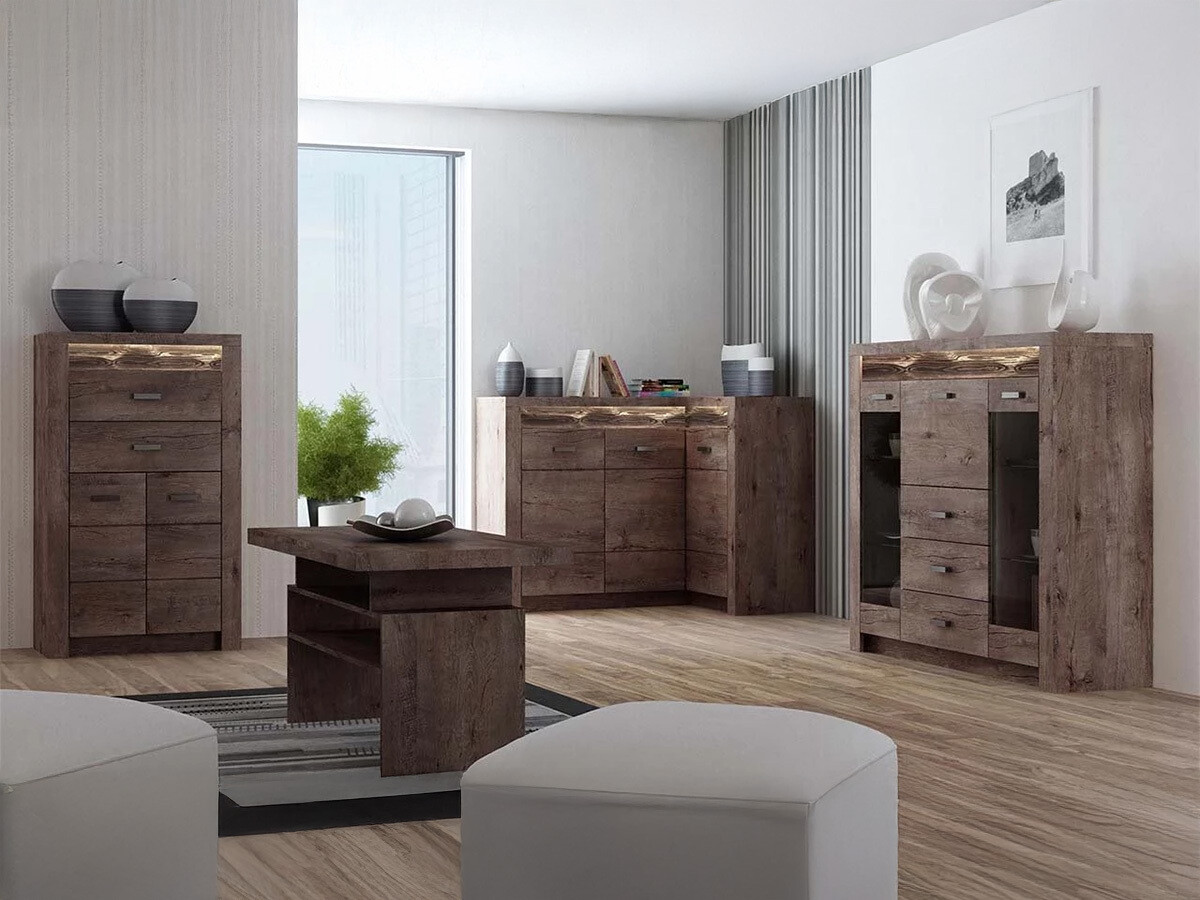 Mesa de centro Serfeno 109 (Madeira de freixo escura)