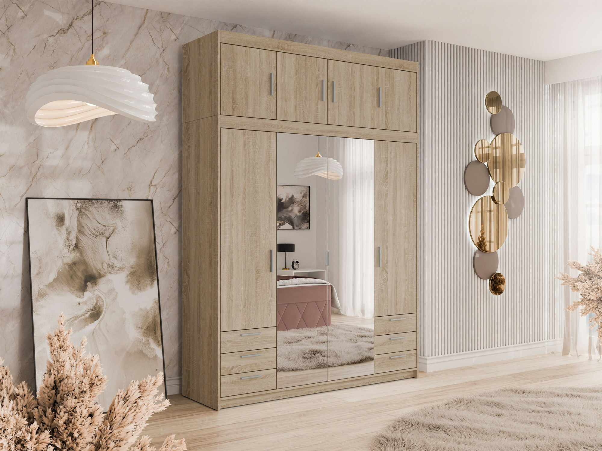 Roupeiro Novduni 120 (Carvalho sonoma)