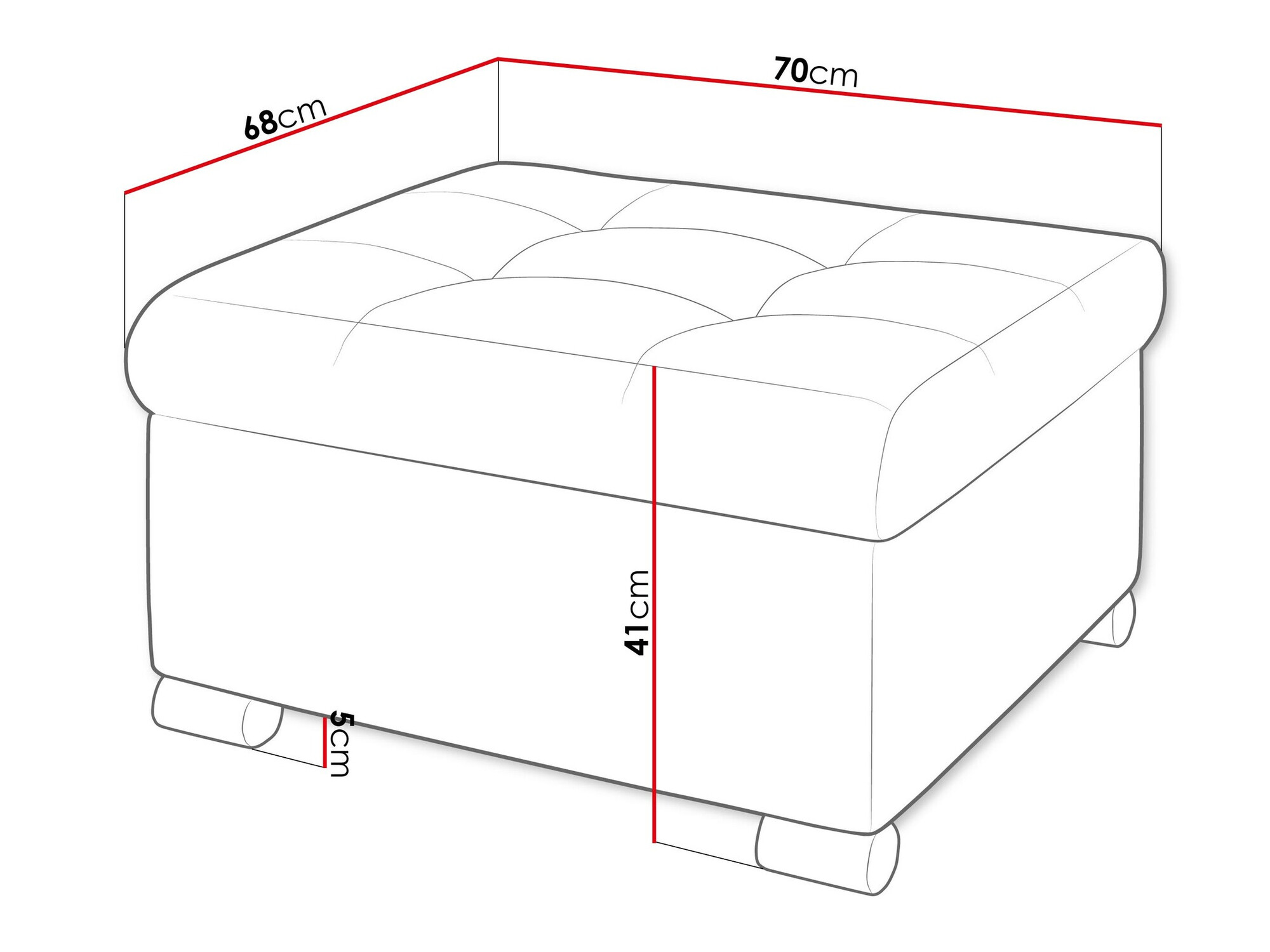 Pufe Comfivo Gemma (Coral 80)