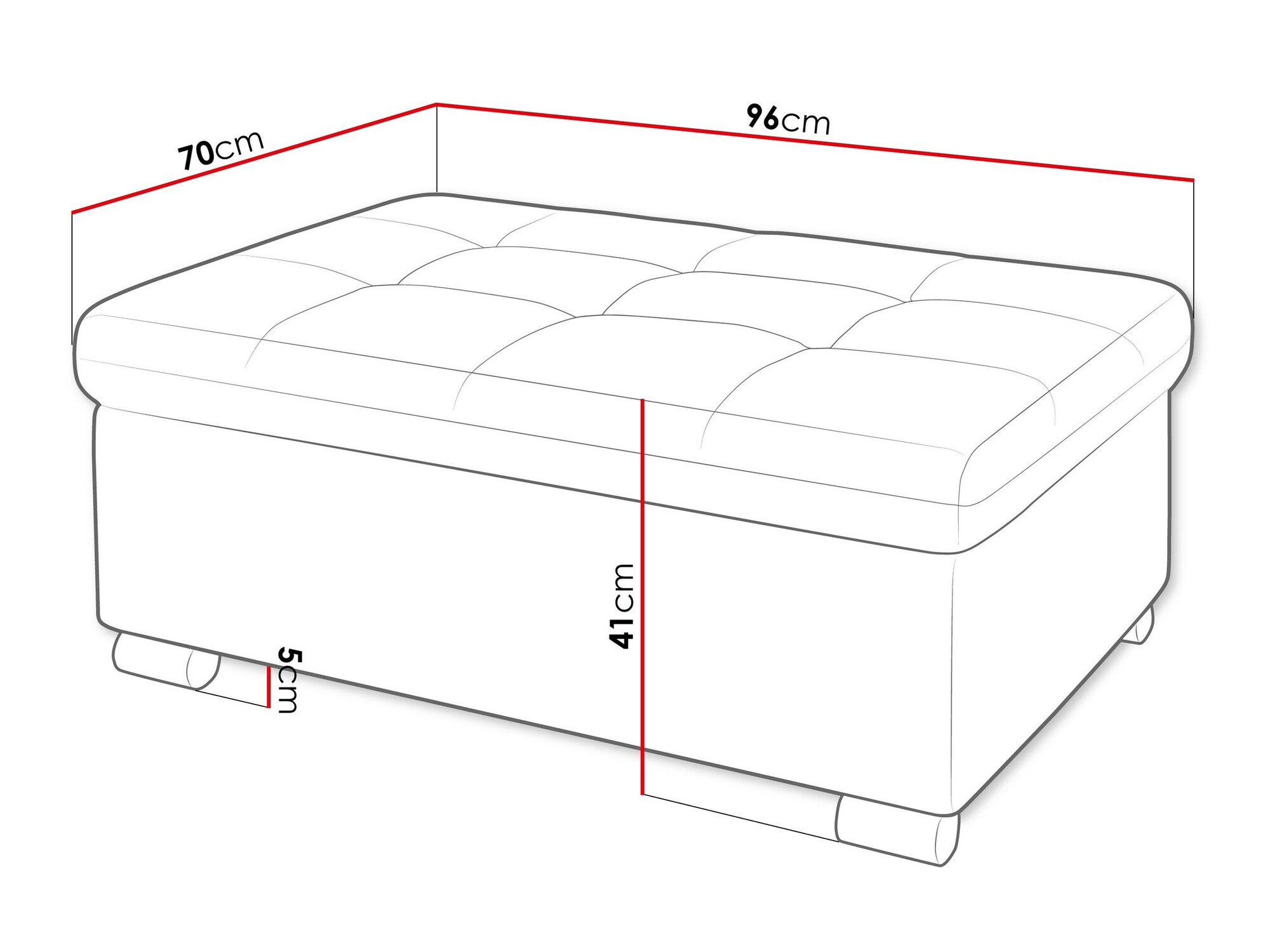 Banco estofado Comfivo 118 (Coral 50)