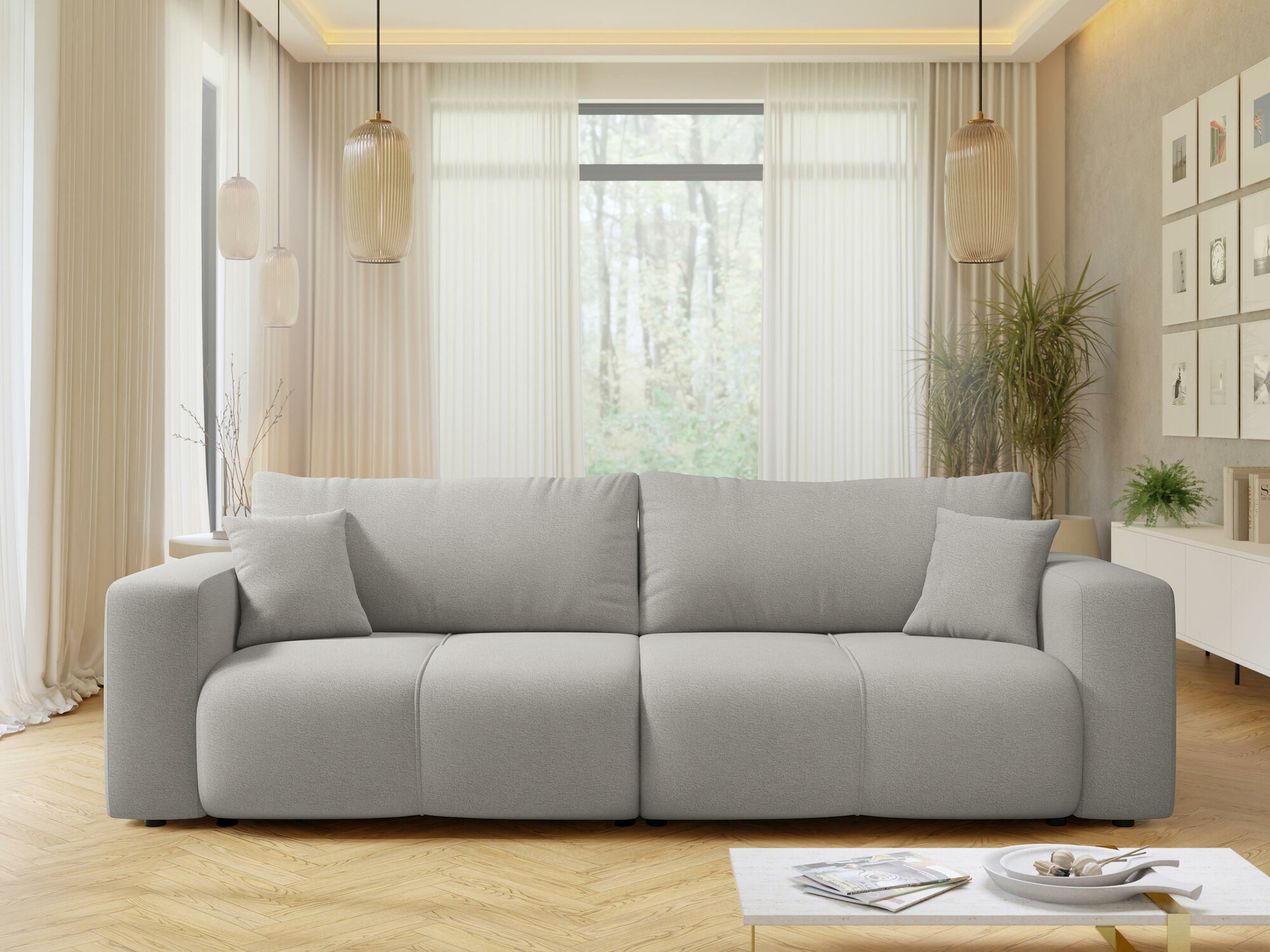 Sofá-cama Comfivo Laurus (Velo 633)