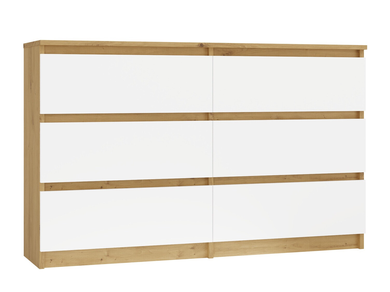 Cómoda Elbvelu 103 (Carvalho Artisan + Branco)