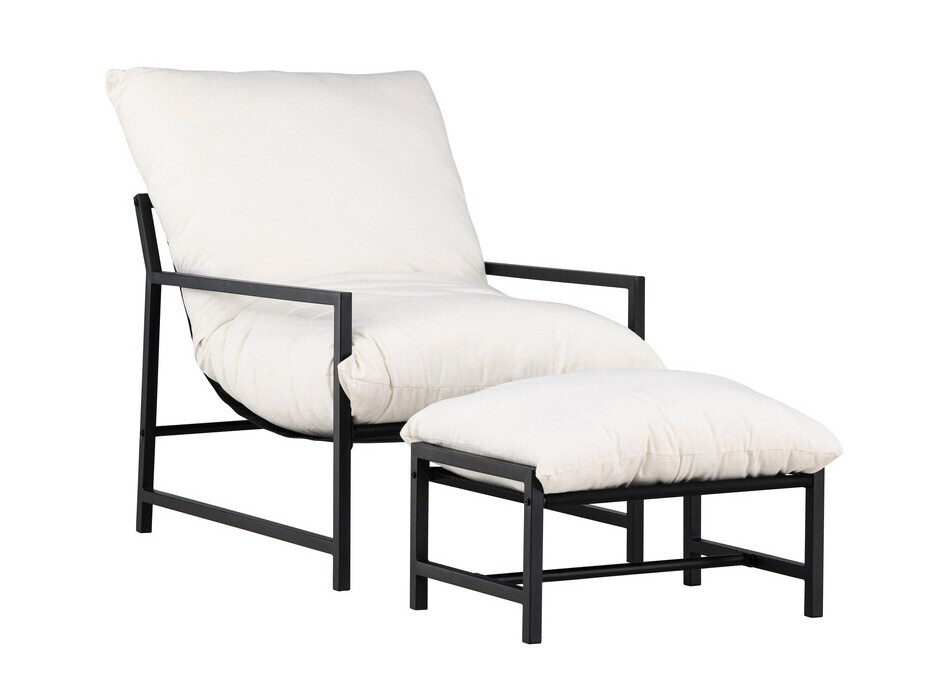 Conjunto de mobiliário para o exterior Dallas 4739 (Preto + Bege)