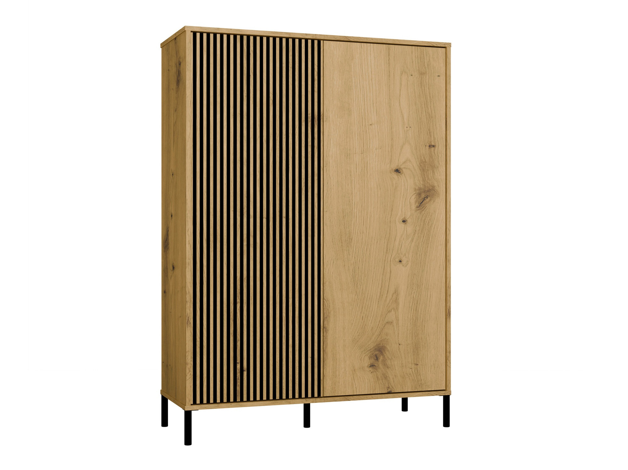 Estante Orlsone 102 (Carvalho Artisan + Preto)