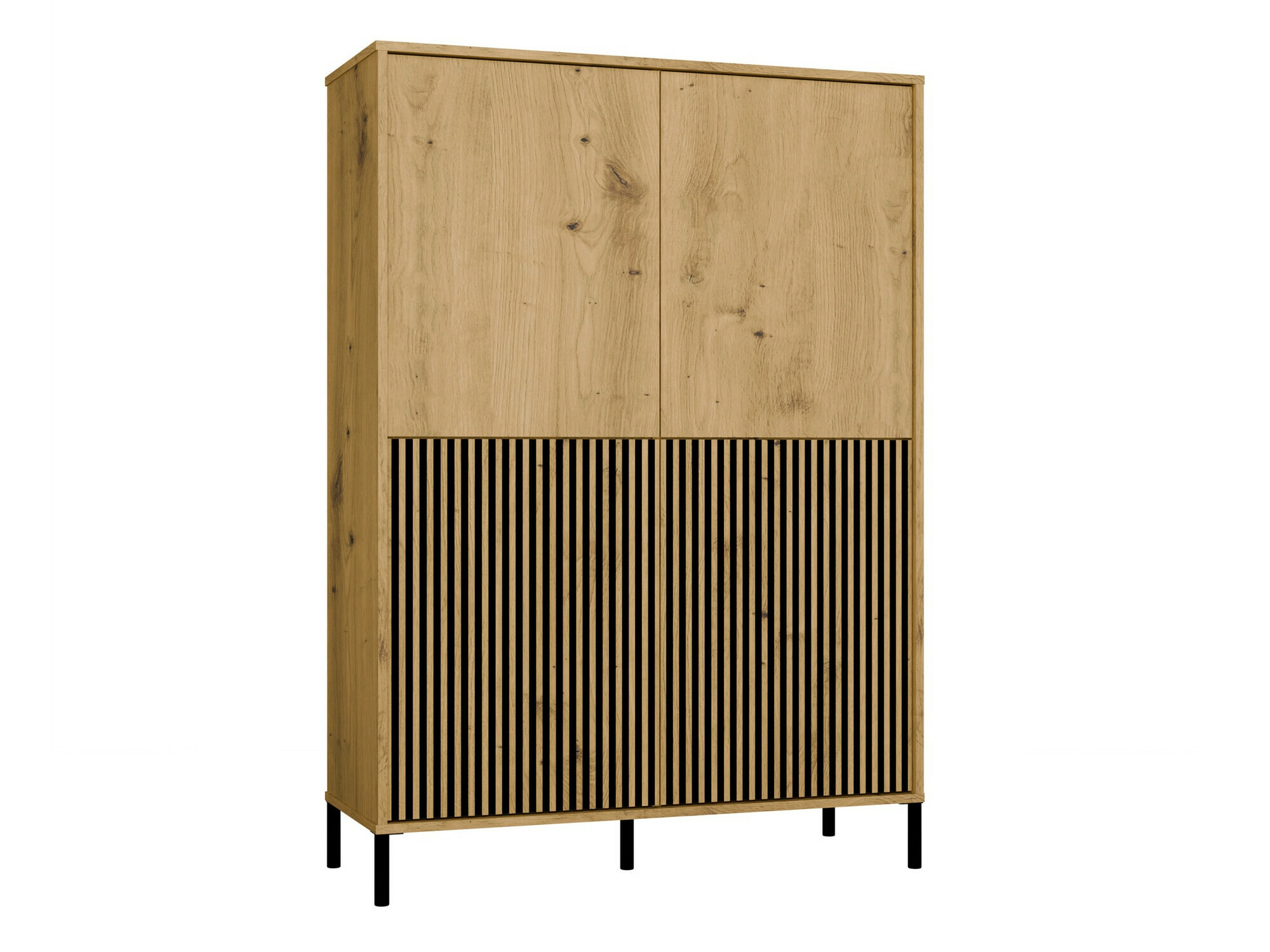 Estante Orlsone 104 (Carvalho Artisan + Preto)