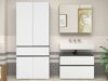 Armário colocado para casa de banho Soncamu 113 (Branco + Antracite)
