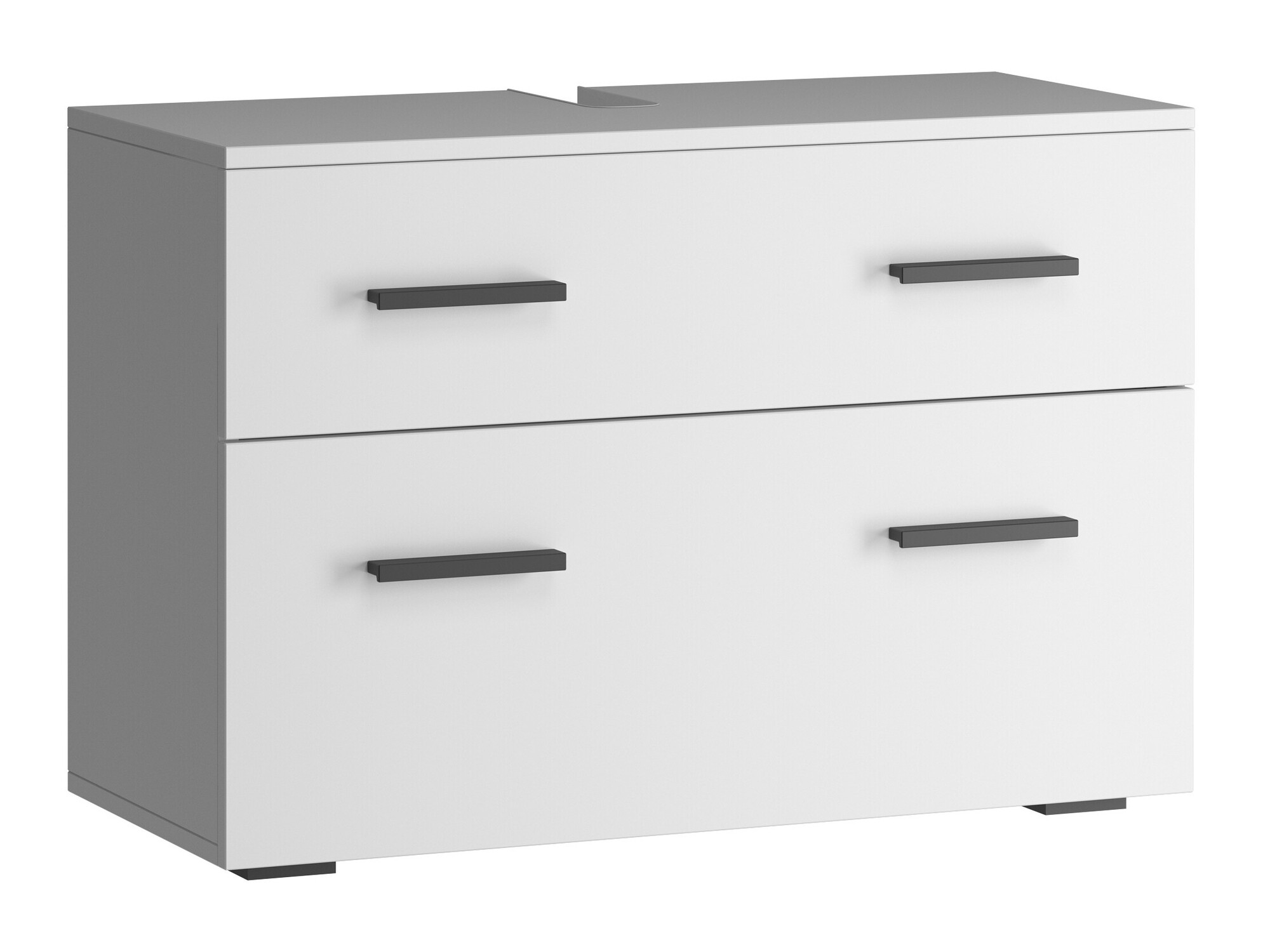 Armário de casa de banho de chão para lavatório Larlori 101 (Branco)